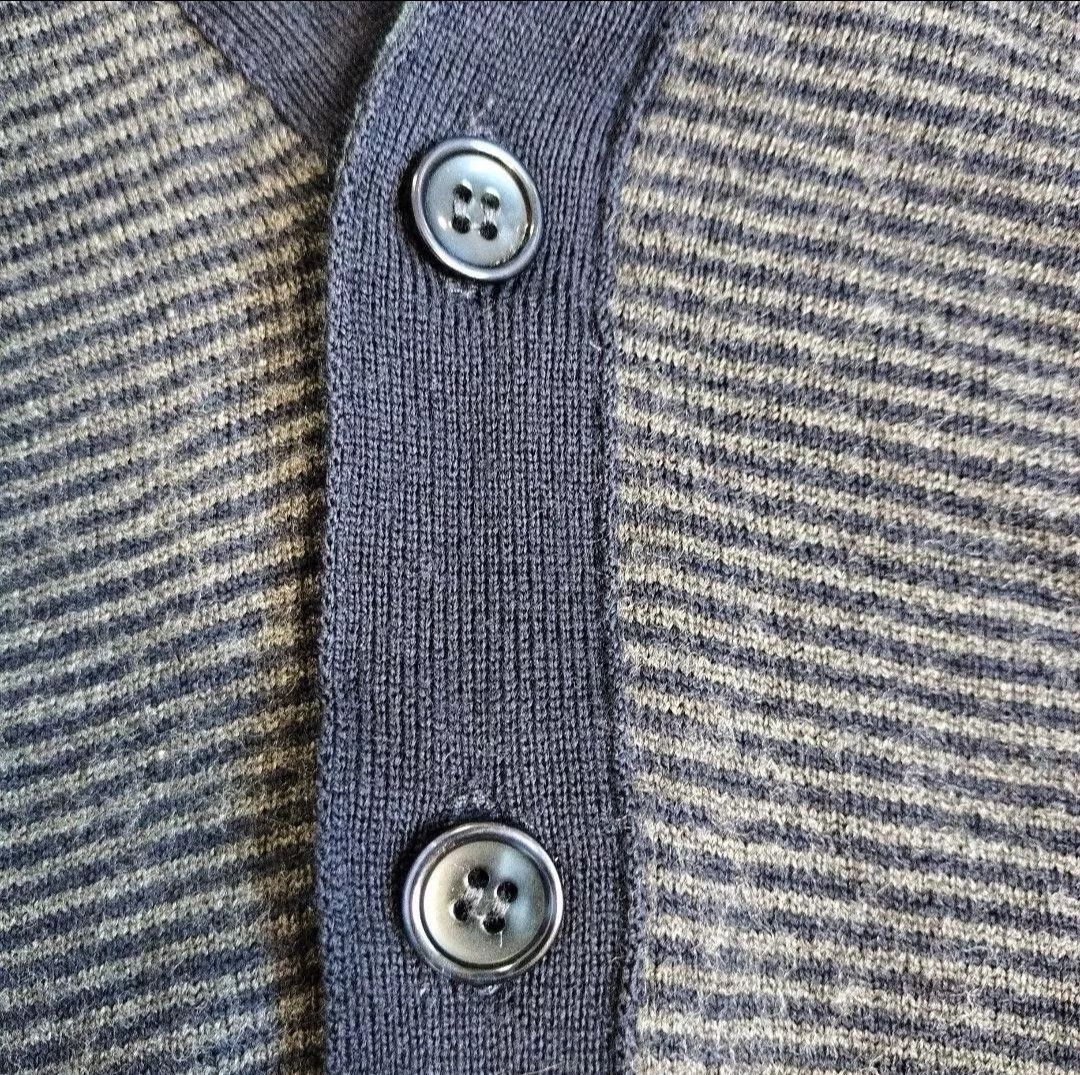 Edifice Japan × William Lockie William Lockie Edifice navy grey striped wool cardigan Size US S / EU 44-46 / 1 - 7 Thumbnail