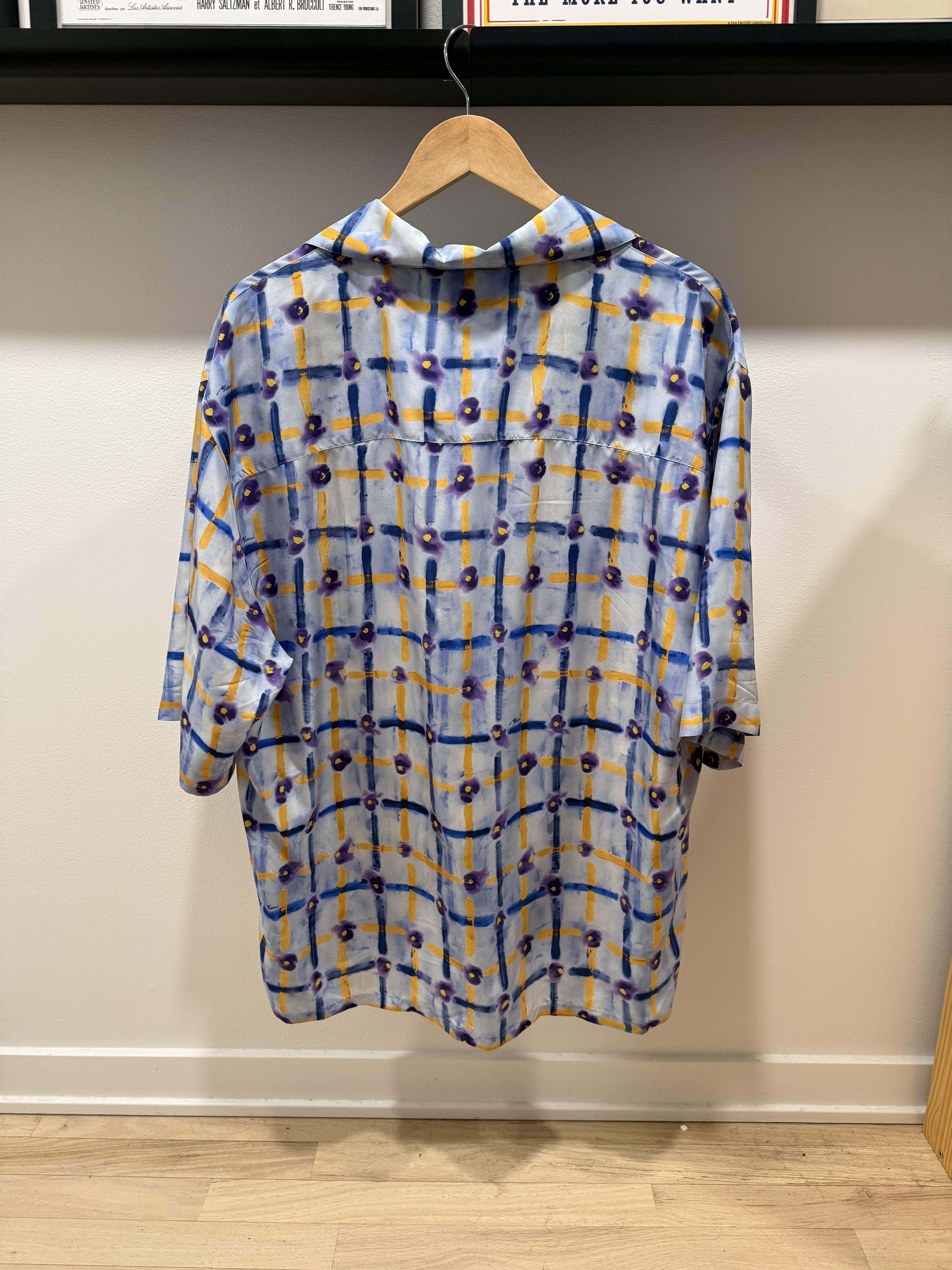 Marni Graphic Printed Silk Shirt Size US L / EU 52-54 / 3 - 2 Thumbnail