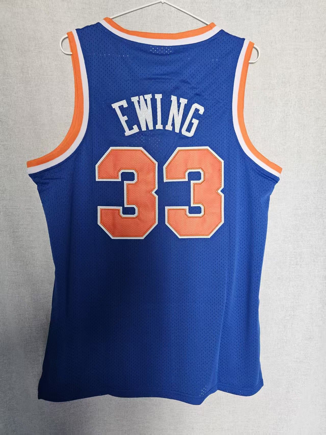 NBA New York Knicks #33 Patrick Ewing Jersey Double Stitched Size US M / EU 48-50 / 2 - 1 Thumbnail