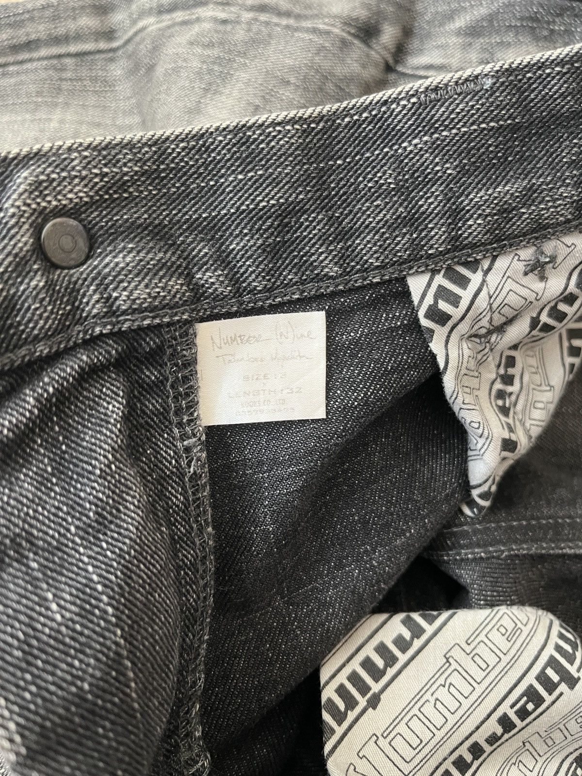 Number (N)ine Number Nine SS04 Pain Denim Size US 31 - 4 Thumbnail