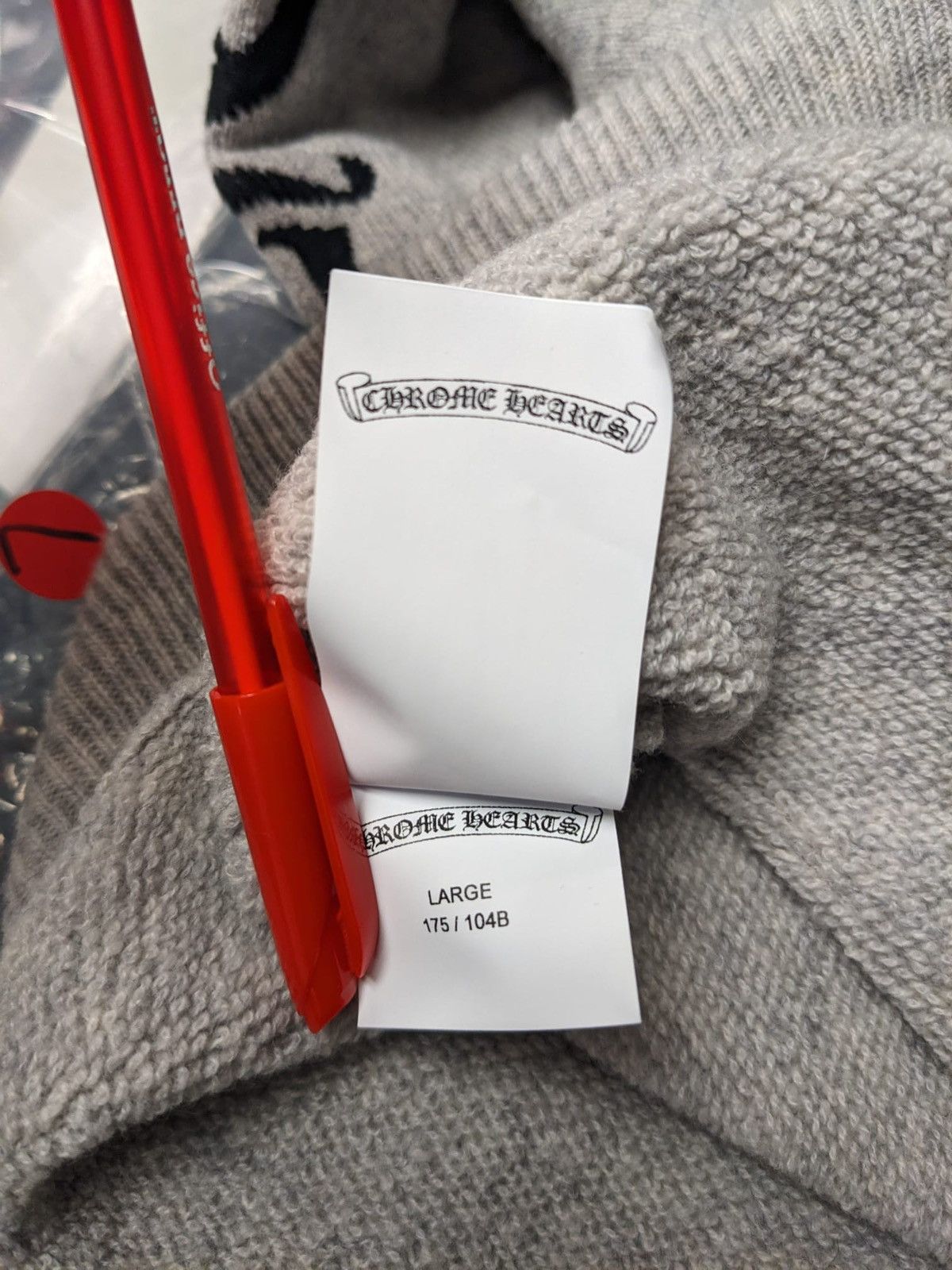 Chrome Hearts CHROME HEARTS LIFE SENTENCE EMBROIDERED CASHMERE CREWNECK Size US L / EU 52-54 / 3 - 9 Thumbnail