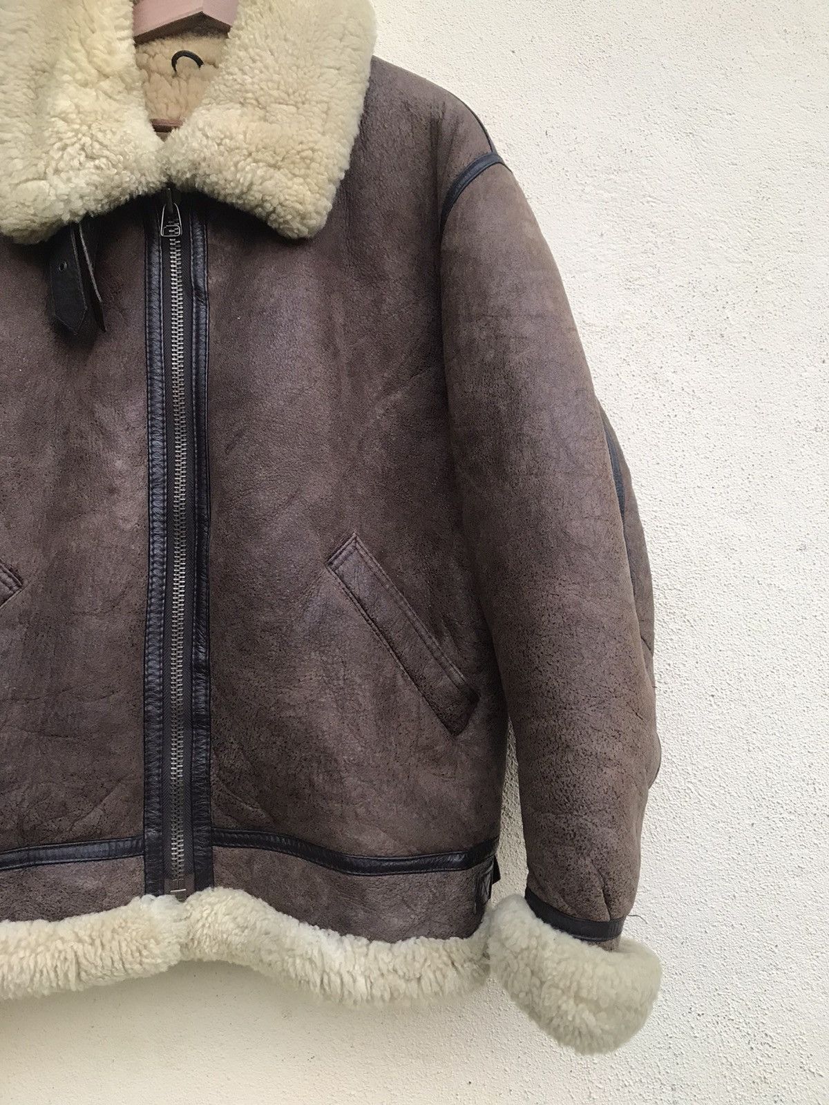 Other Type B3 US Army Style Leather Sherpa Shearling Jacket Size US M / EU 48-50 / 2 - 7 Thumbnail