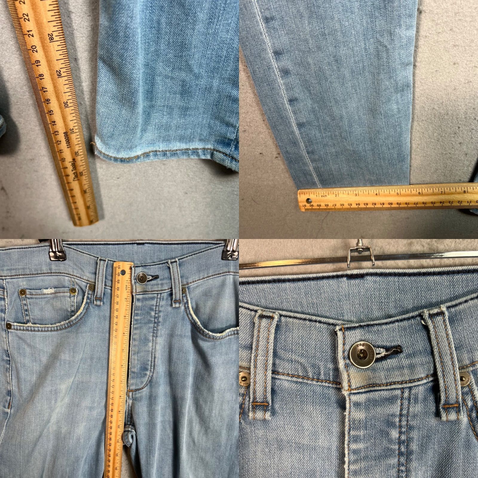 Rag & Bone Rag & Bone Jeans Mens 33 Blue Extra-Slim Denim 5-Pocket Size US 33 - 8 Thumbnail