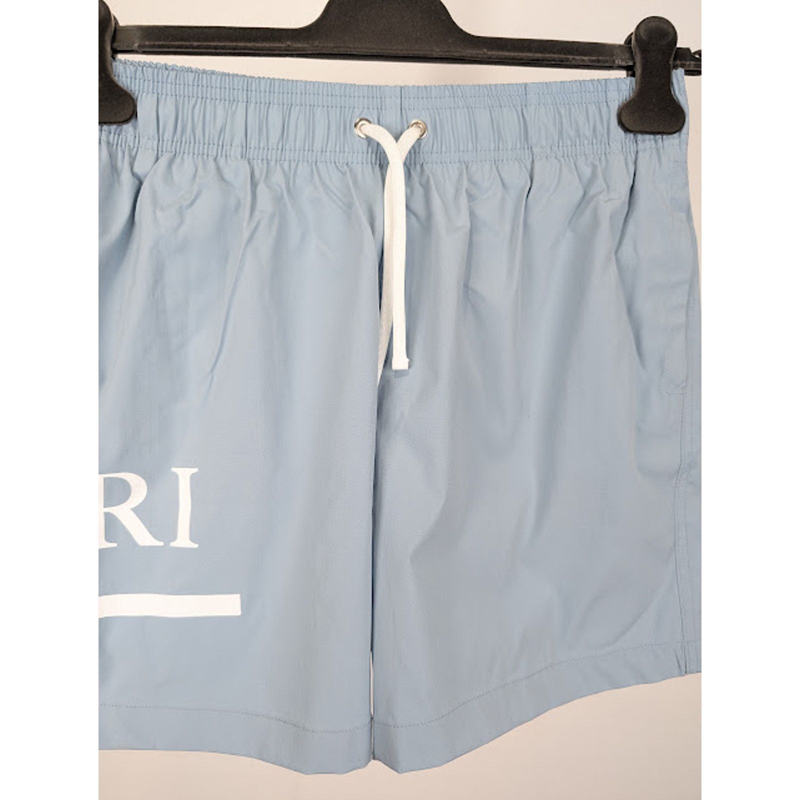 Amiri o1rshd1 MA Bar Logo SwimTrunk in Dusty Blue Size US 36 / EU 52 - 6 Thumbnail
