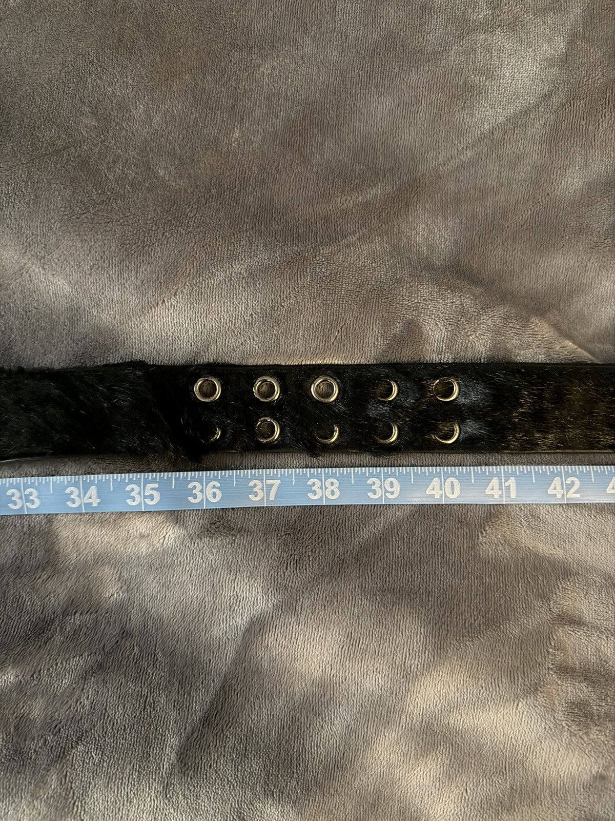 Prada Prada Black Fur Belt AW17 Size 38 - 8 Thumbnail