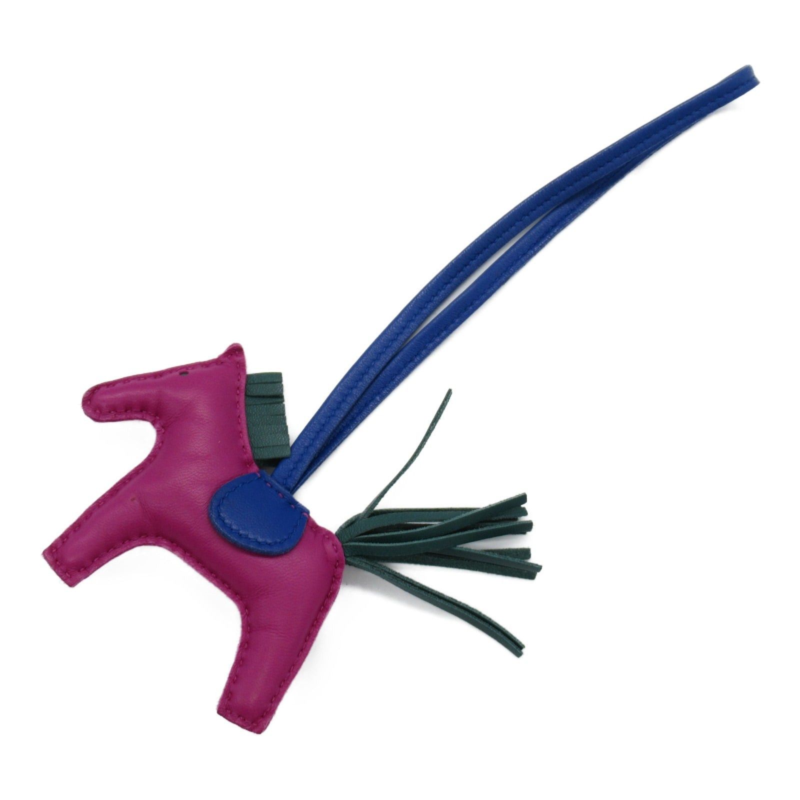 Hermes Hermes Rodeo Pm Rose Purple/Malachite/Blue Electric Charm Leather Aagneau Purple Malachite/Blue Size ONE SIZE - 1 Thumbnail