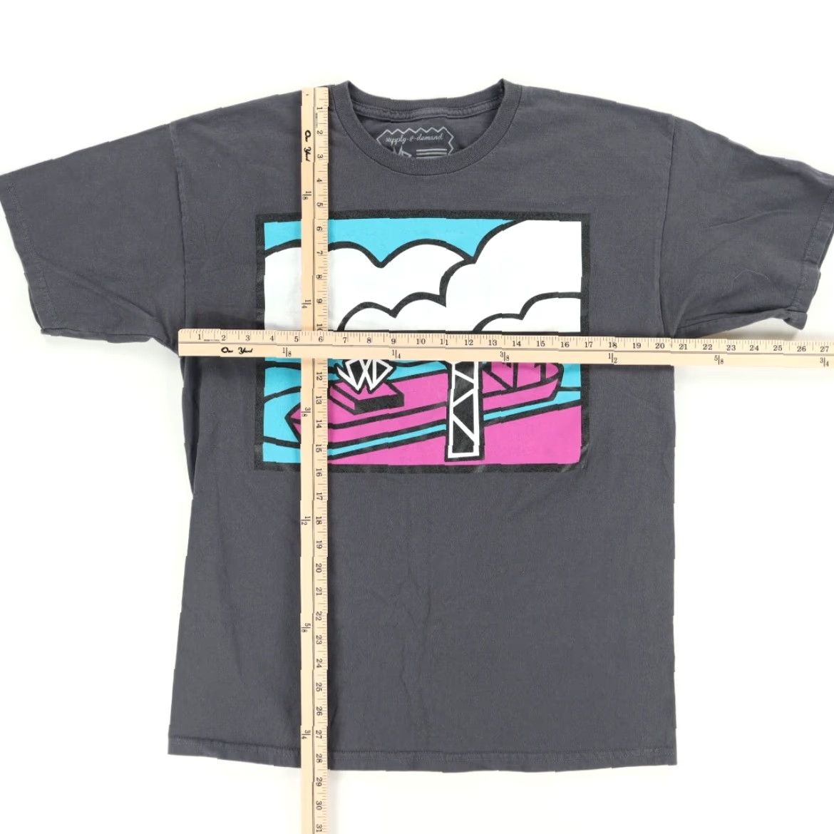 Supply & Demand Supply & Demand Barge Solid T-Shirt Gray Men's L Size US L / EU 52-54 / 3 - 3 Thumbnail