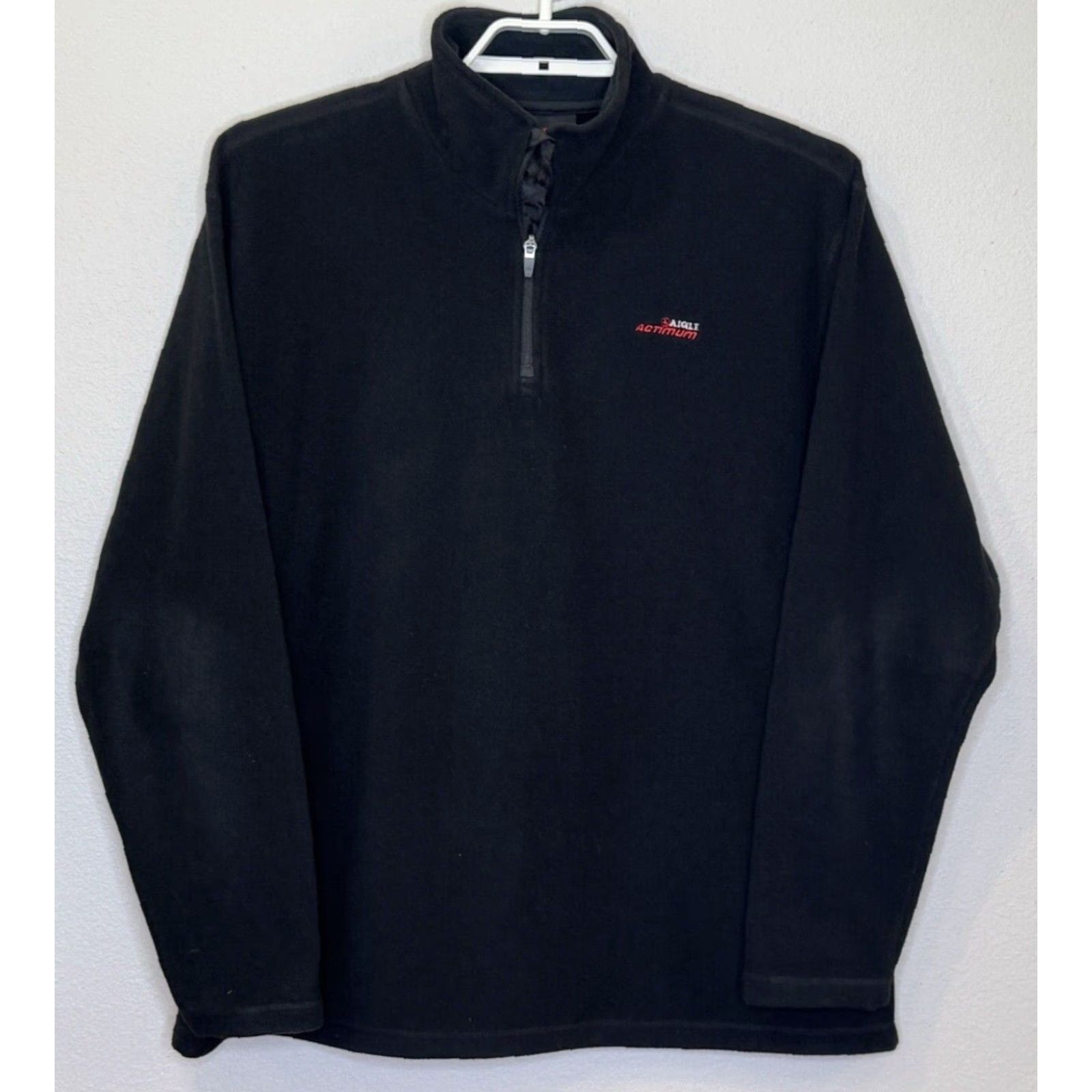 Aigle AIGLE ATIMUM Men's Fleece Jacket 2XL Black 1/4 Zip Pullover Casual Active Jacket Size US XXL / EU 58 / 5 - 2 Thumbnail