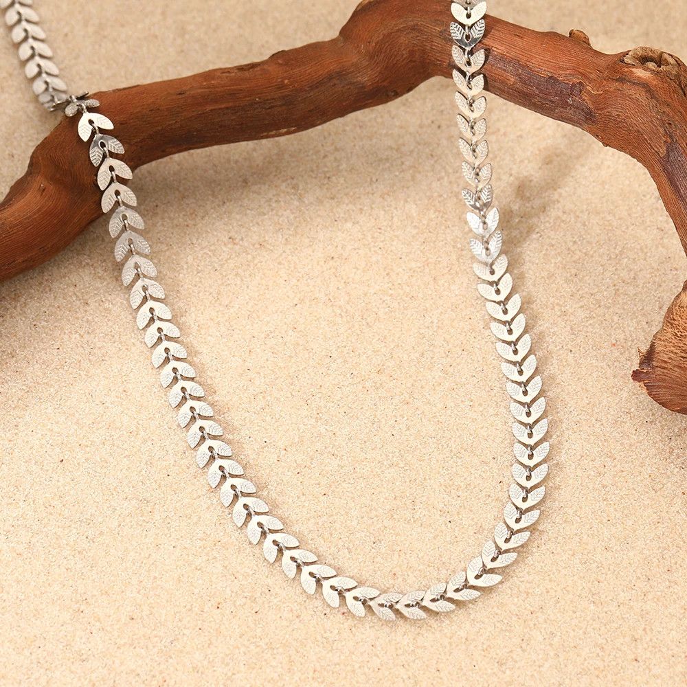 Jewelry Elegant Ear Wheat Arrow Chain Simplicity Necklace Size ONE SIZE - 1 Thumbnail