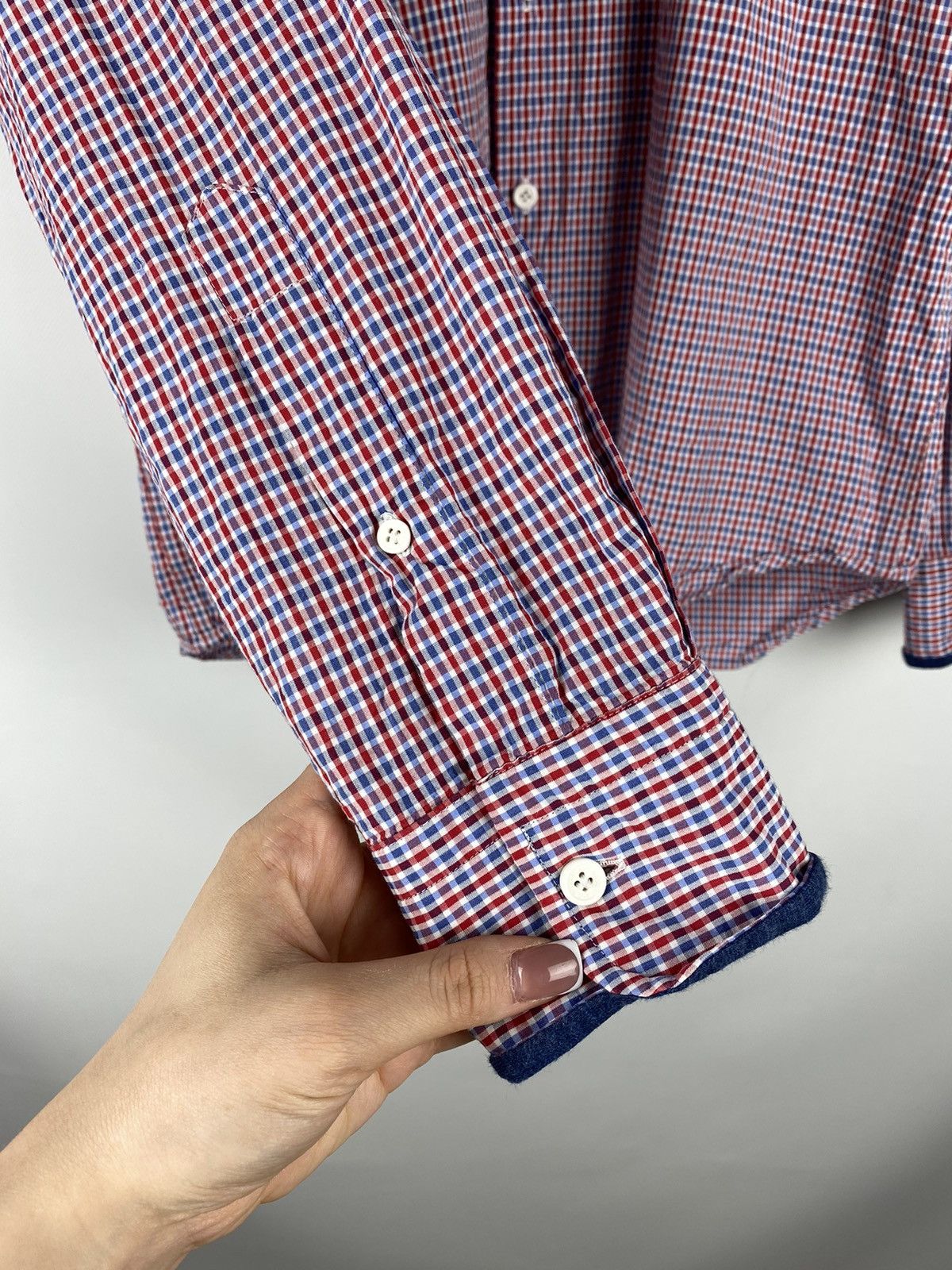 Boggi Boggi Milano men’s long sleeve plaid button up shirt size L Size US L / EU 52-54 / 3 - 12 Thumbnail