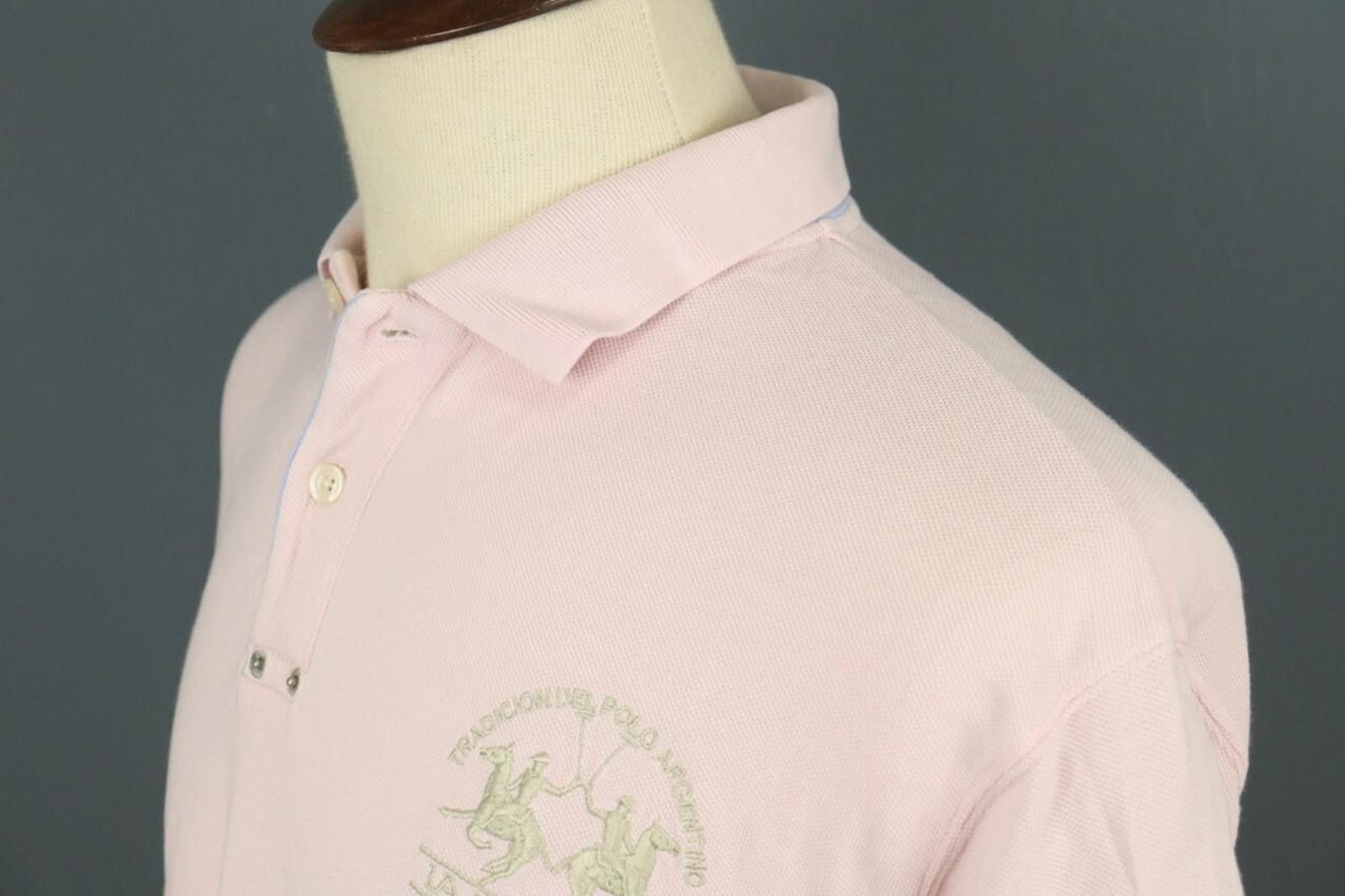 La Martina La Martina Pink Short Sleeve Polo Shirt Size 2XL Size US XXL / EU 58 / 5 - 8 Thumbnail