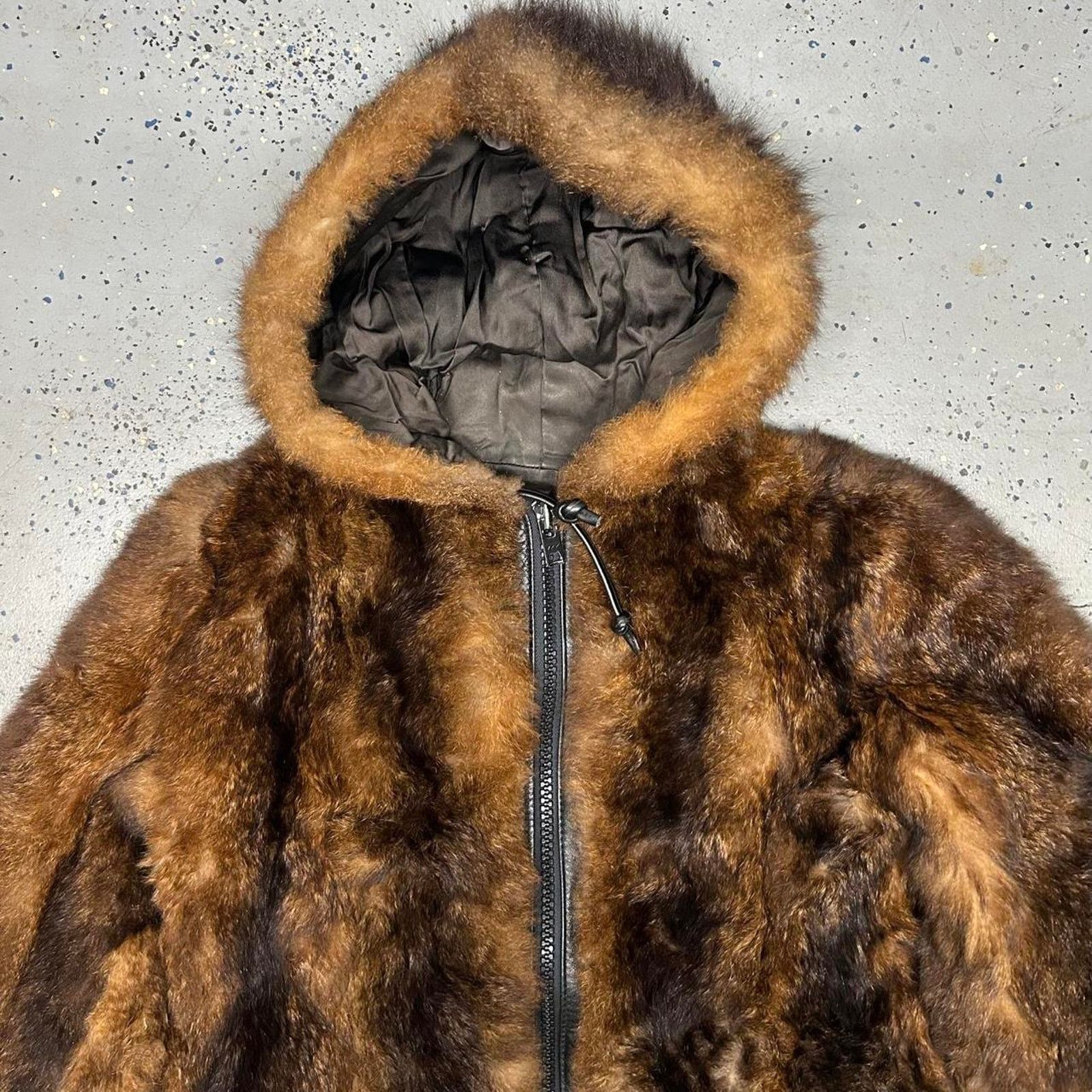 Other VTG Brown C.R.Cook faux fur hooded coat with hood and zipper Size M / US 6-8 / IT 42-44 - 2 Thumbnail