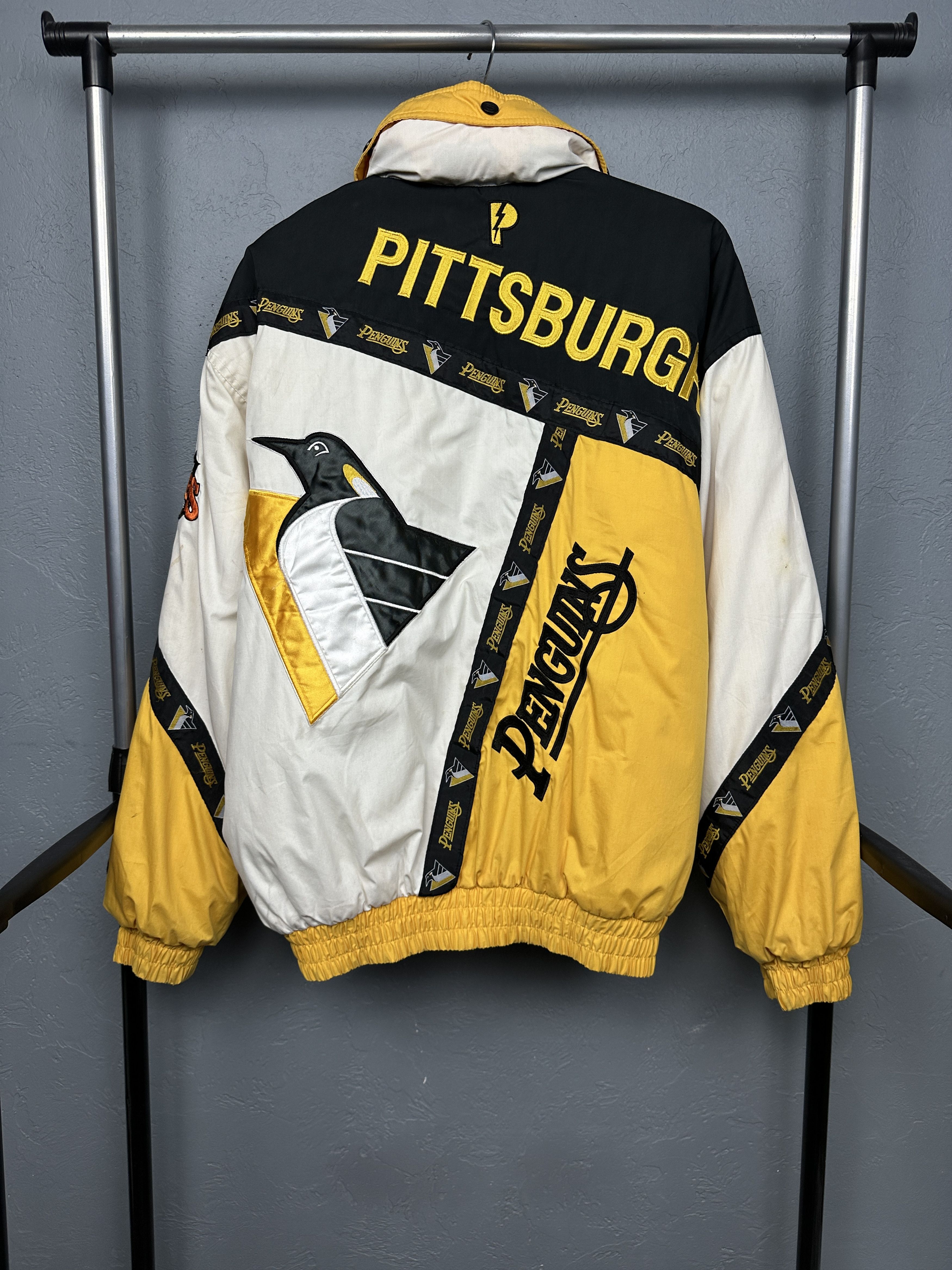 NHL Pittsburgh Penguins Pro Player NHL Vintage Mens Jacket Size US M / EU 48-50 / 2 - 1 Thumbnail