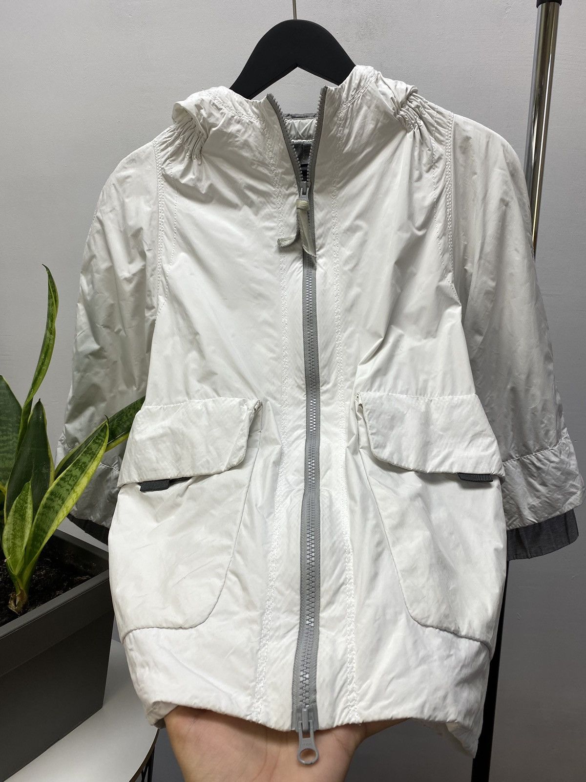 C.P. Company CP COMPANY Women Jacket Size 42 Poncho Style Rare White 42 Size M / US 6-8 / IT 42-44 - 3 Thumbnail
