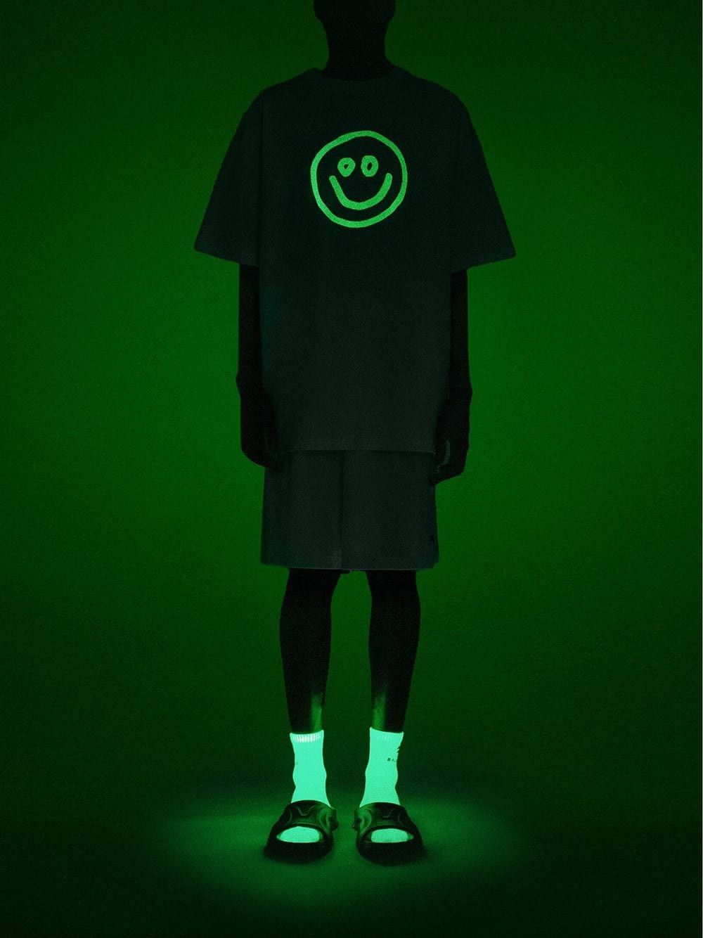 Hypebeast Balenciaga Glow-In-The Dark Oversized T-Shirt Men's M Size US M / EU 48-50 / 2 - 6 Thumbnail