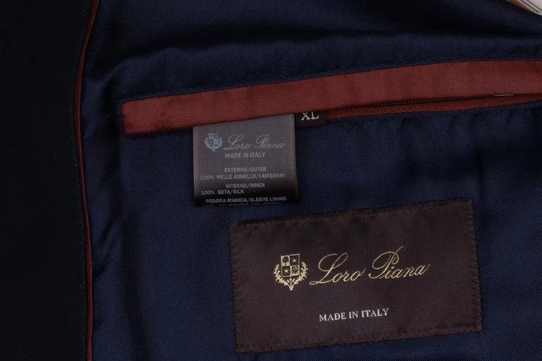Loro Piana LORO PIANA Blue-gray suede jacket Size US XL / EU 56 / 4 - 8 Thumbnail