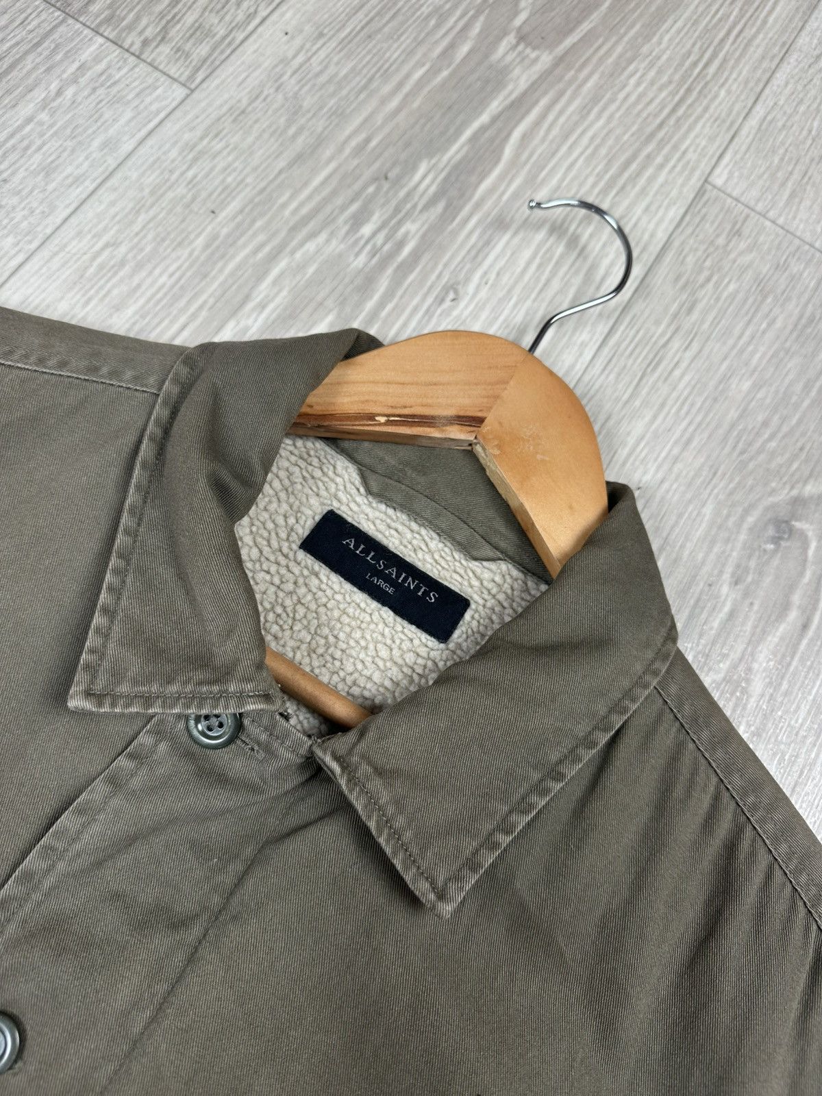 Allsaints ALLSAINTS Deck Shirt Military Work Jacket Men's Size L Size US L / EU 52-54 / 3 - 4 Thumbnail