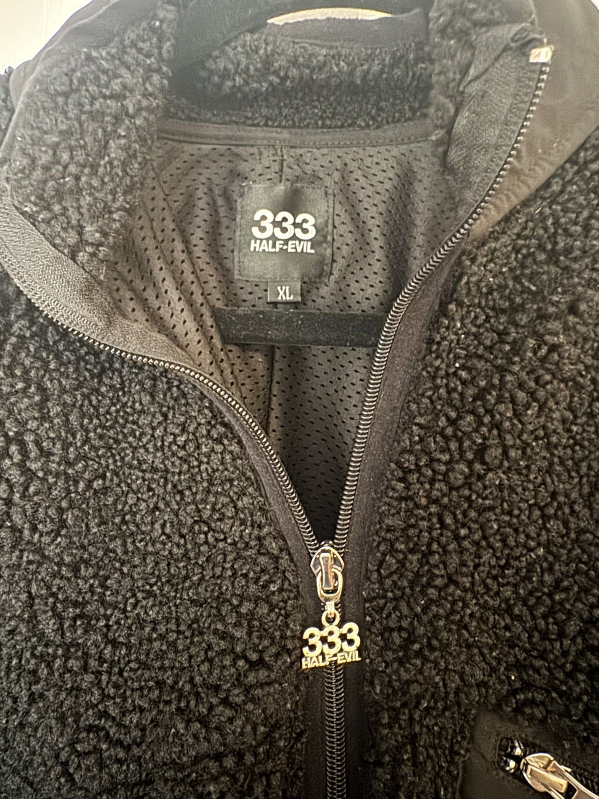 Half Evil Half Evil Black Sherpa Zipup Size US XL / EU 56 / 4 - 4 Thumbnail
