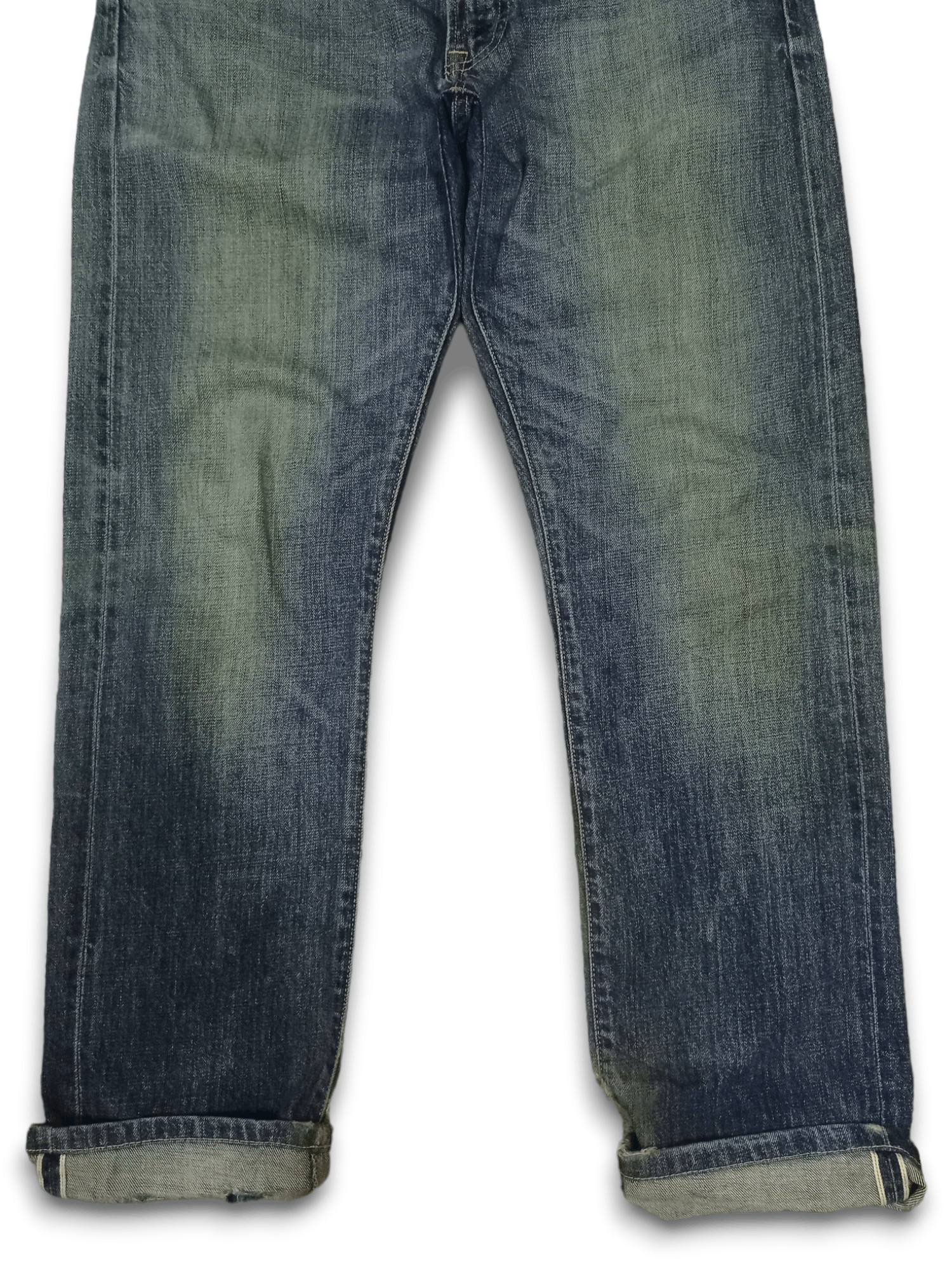 Uniqlo Vintage Uniqlo Selvedge Mud Wash Distressed Loose Jeans Size US 36 / EU 52 - 5 Thumbnail