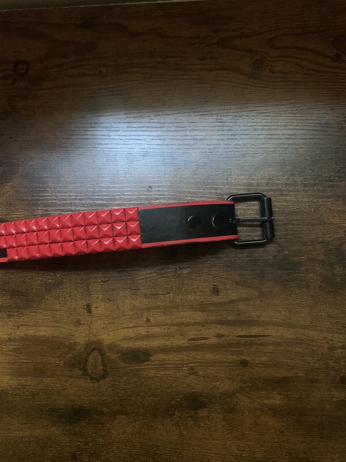Vintage Red Studded Belt opium 2000s Streetwear Punk Y2K Emo Sick Size ONE SIZE - 7 Thumbnail