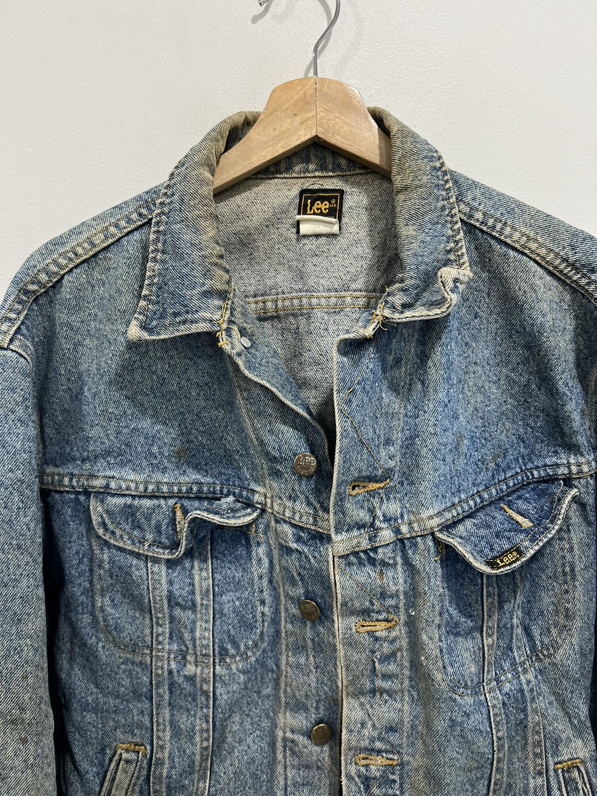Lee Vintage 70s 80s Lee Denim Jacket Graphic Chevrolet racing Size US L / EU 52-54 / 3 - 4 Thumbnail