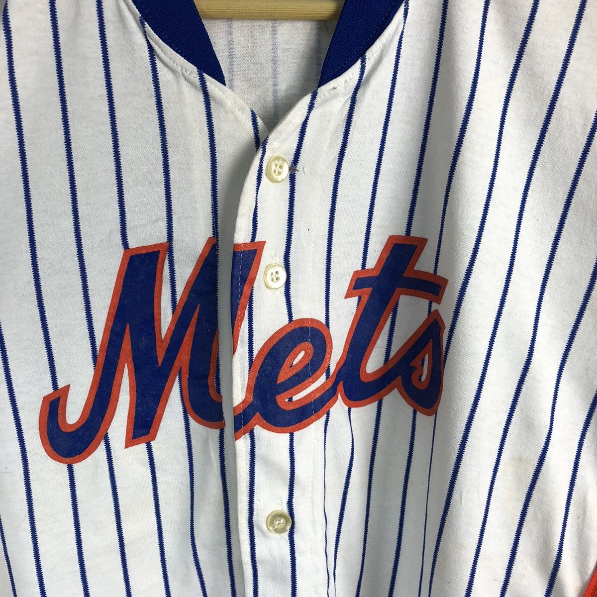 MLB Major League Mets MLB made in usa White Jersey #A2353 Size US L / EU 52-54 / 3 - 12 Thumbnail