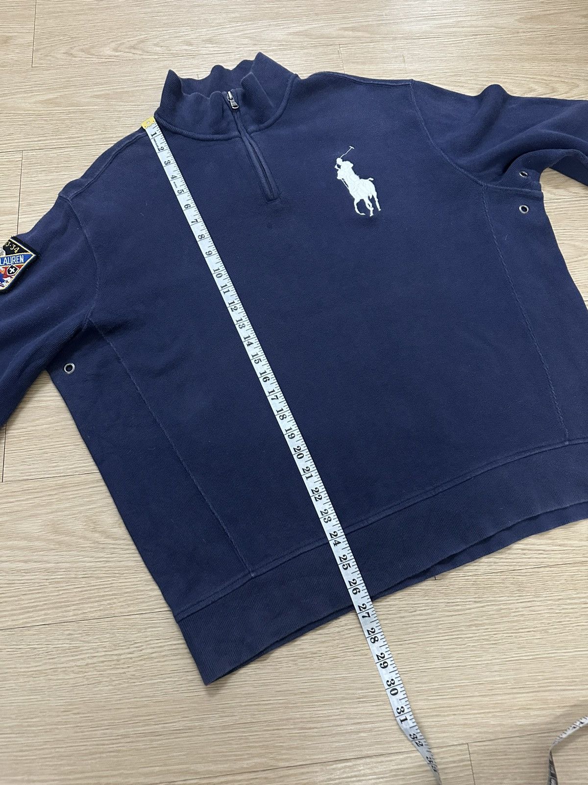Beauty Beast × Polo Ralph Lauren × Vintage Vintage 90s Polo Ralph Lauren Snowboard Patches Half Zipper Size US L / EU 52-54 / 3 - 12 Thumbnail