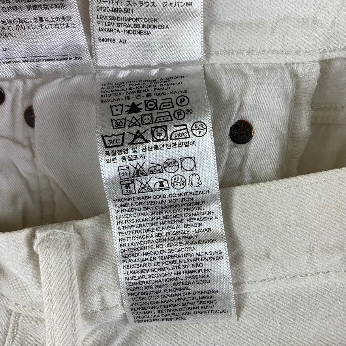Levi's × Vintage Vintage LEVI’S lot 501 white colour jeans Size US 32 / EU 48 - 21 Thumbnail