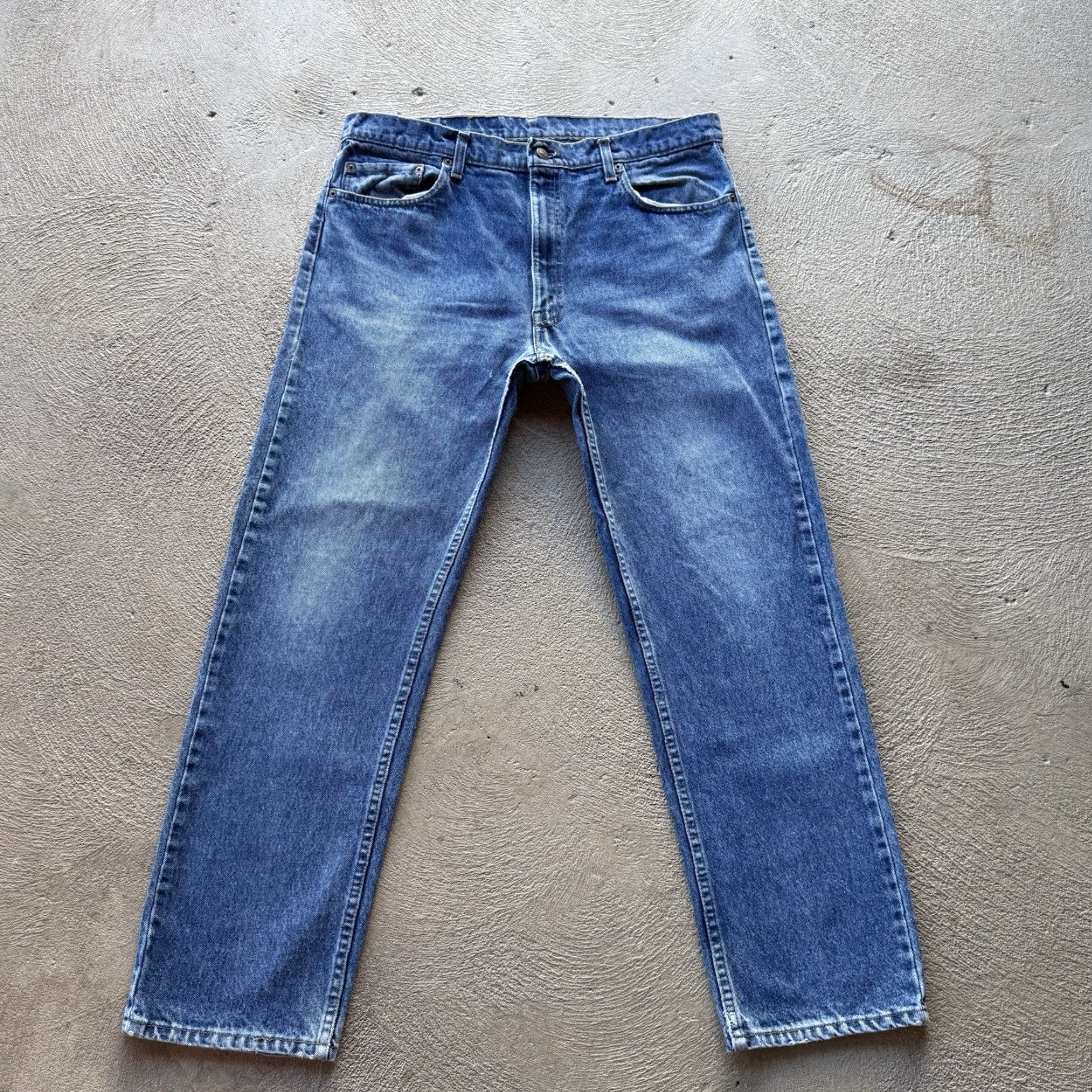 Levi's VINTAGE Levi's 505 Jeans 36x30 Blue Straight Denim Pants 80s 90s Mens Size US 36 / EU 52 - 6 Thumbnail