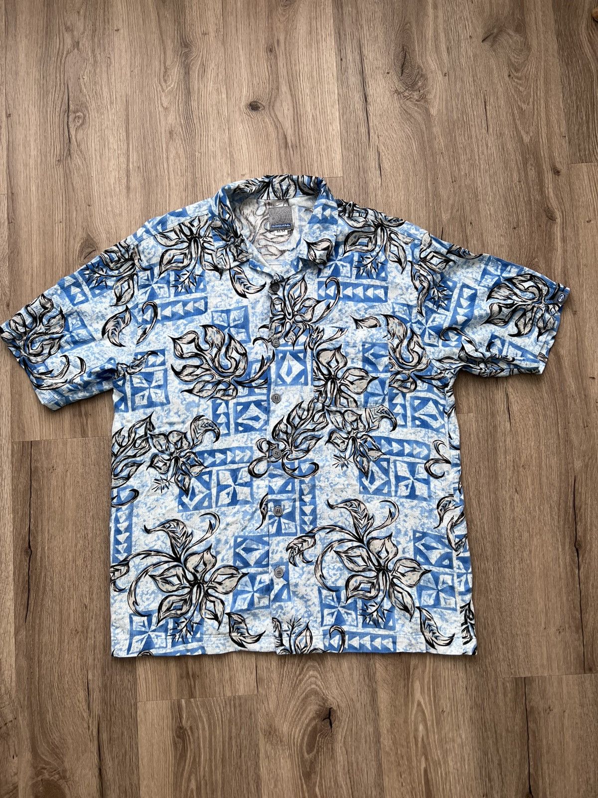 Quiksilver × Vintage Vintage Quiksilver Hawaiian Shirt Medium 80s Sailing Beach Size US M / EU 48-50 / 2 - 1 Thumbnail