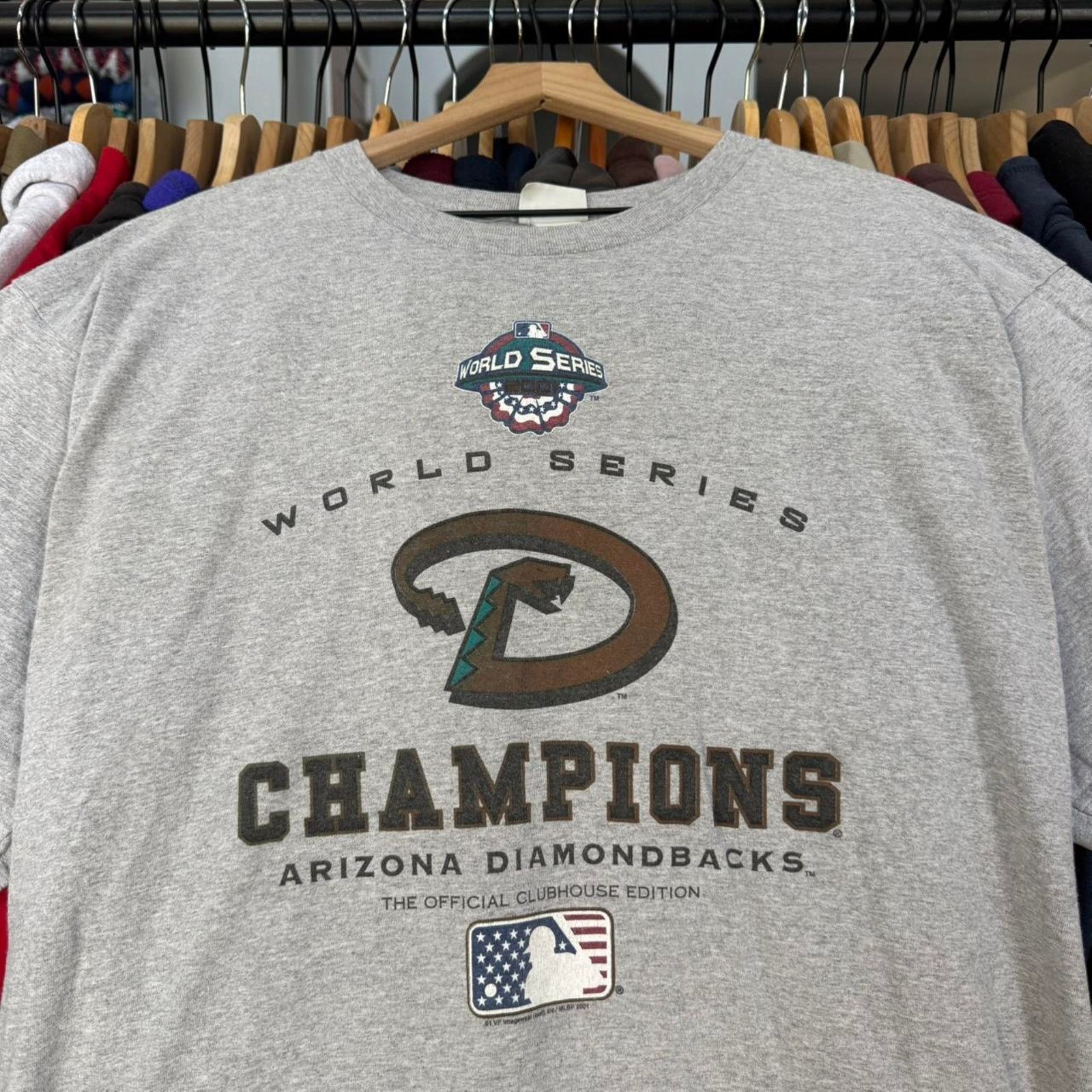 Lee Vintage 2001 Arizona Diamondbacks MLB Championship T-Shirt Size US XL / EU 56 / 4 - 2 Thumbnail