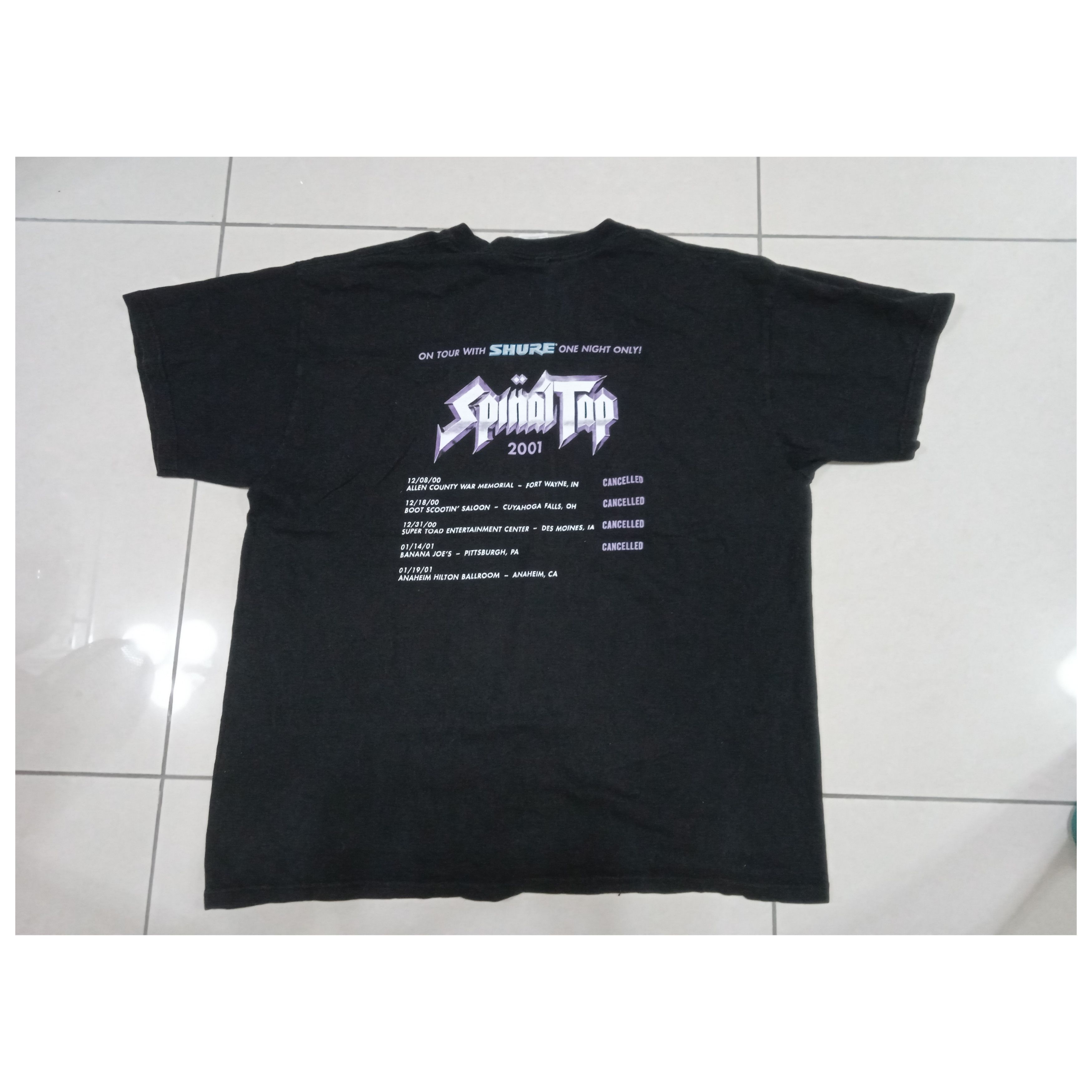 Vintage Vintage 2000s Spinal Tap 2001 T-Shirt Y2K Size US XL / EU 56 / 4 - 2 Thumbnail
