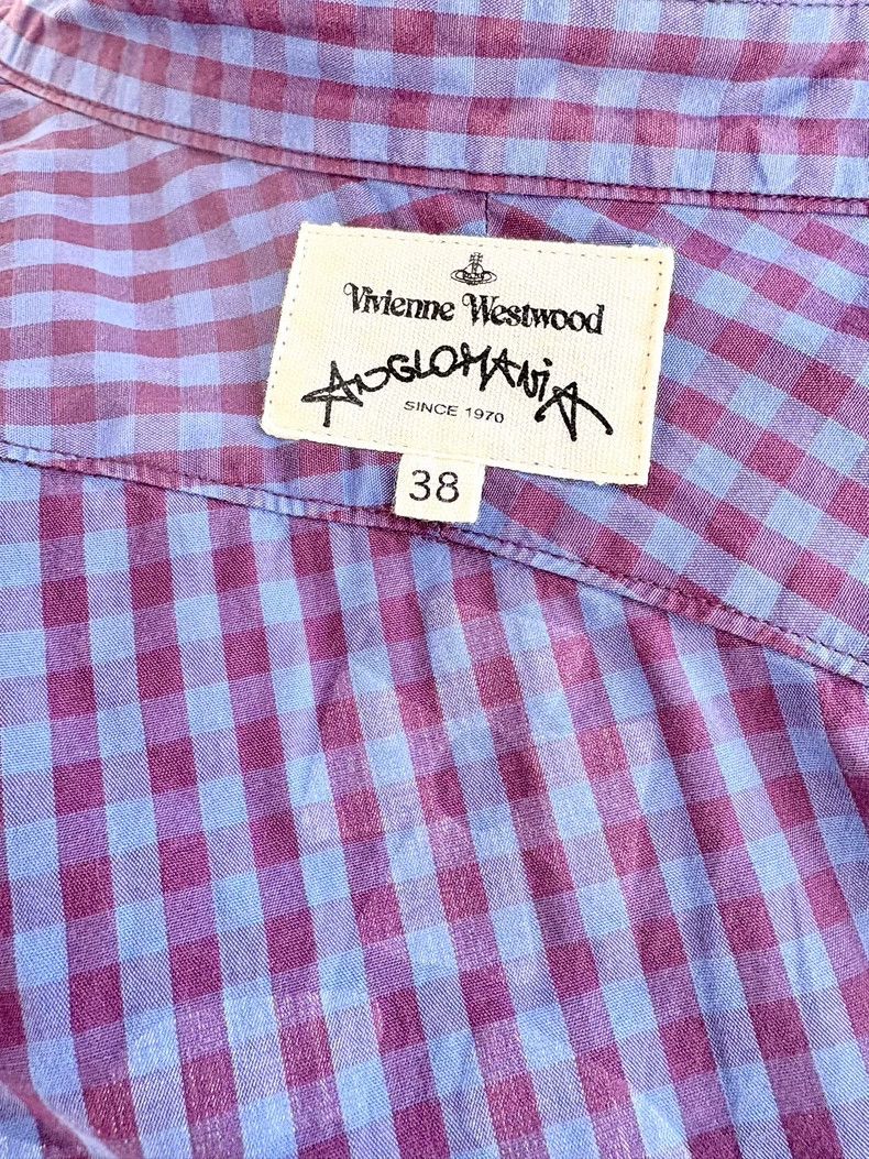 Vivienne Westwood Vivienne Westwood Blue checkered irregularly cut drifter s Size XS / US 0-2 / IT 36-38 - 6 Thumbnail