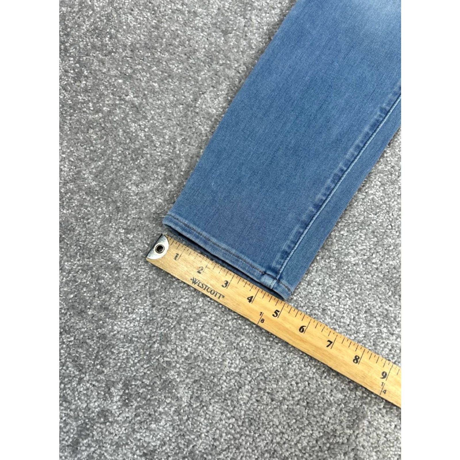 Everlane Everlane Jeans Women 29 Blue Denim Logo Cotton Spandex Curvy Roadtripper Jeggings 5-Pocket High Rise Regular Inseam 26" Vintage No Size 29" - 4 Thumbnail