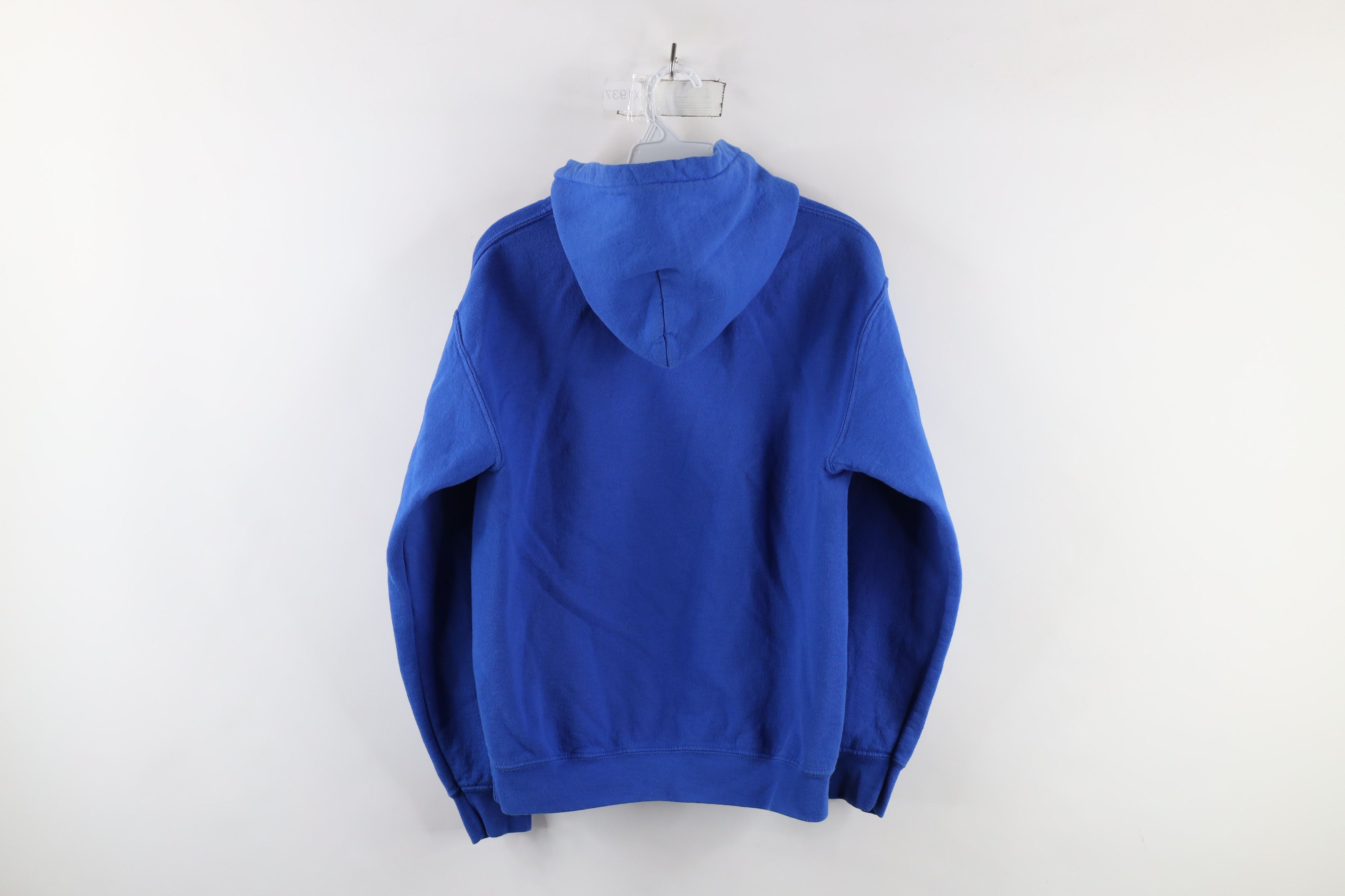 Vintage Vintage 90s Streetwear Blank Hoodie Sweatshirt Royal Blue Size US S / EU 44-46 / 1 - 7 Thumbnail
