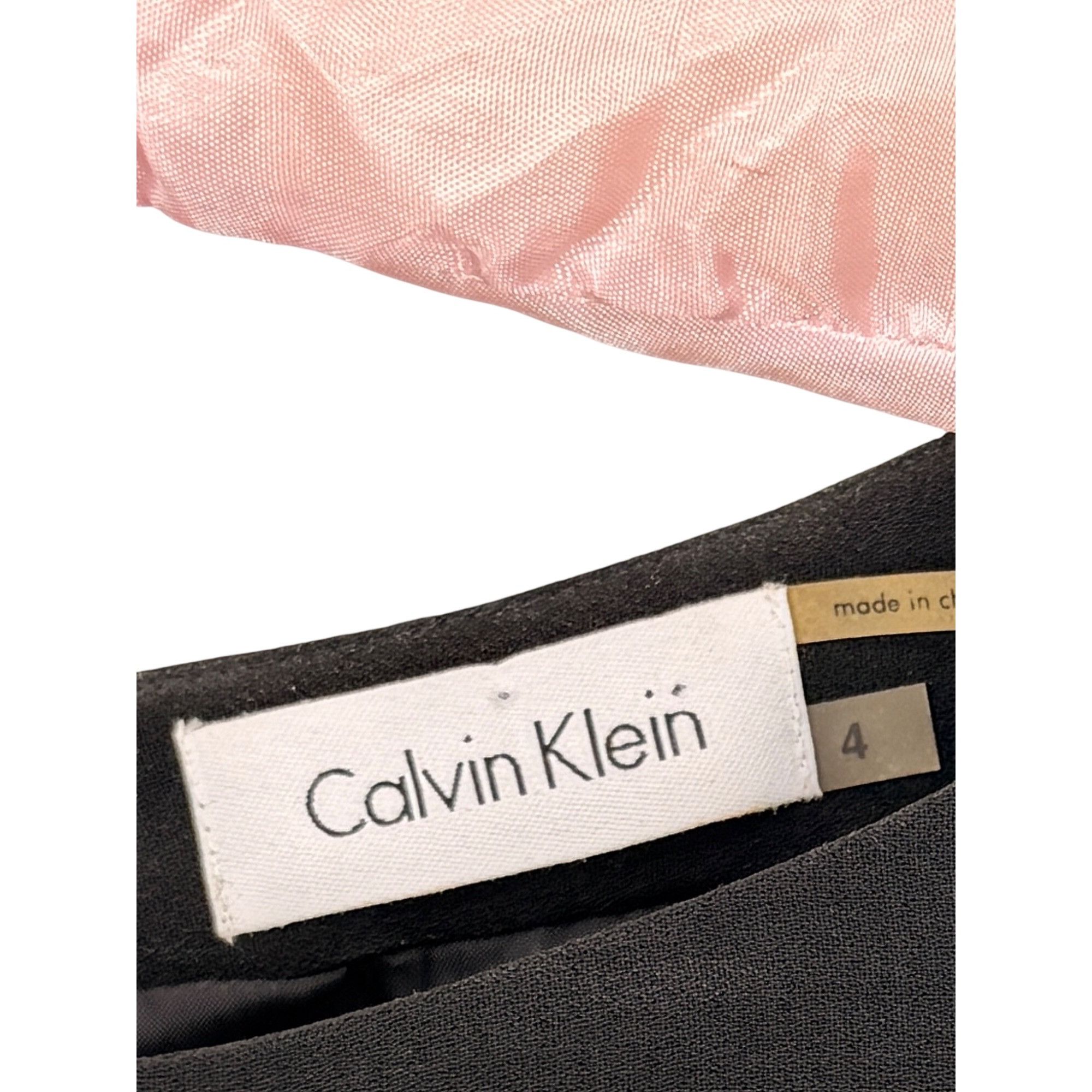 Calvin Klein NWT Calvin Klein Black Cap Sleeve Sheath Dress | Quiet Luxur Size S / US 4 / IT 40 - 12 Thumbnail