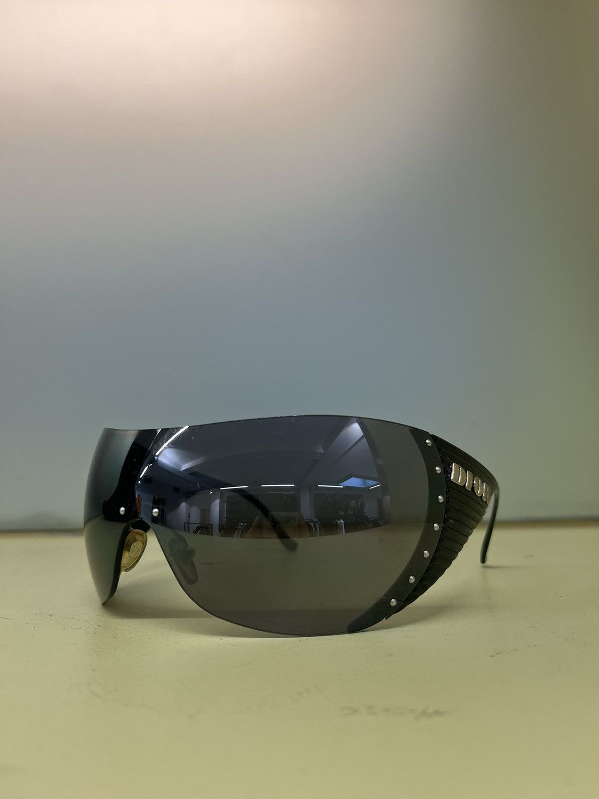 image of Dior Ski Oversized Biker Black Sunglasses, Women's