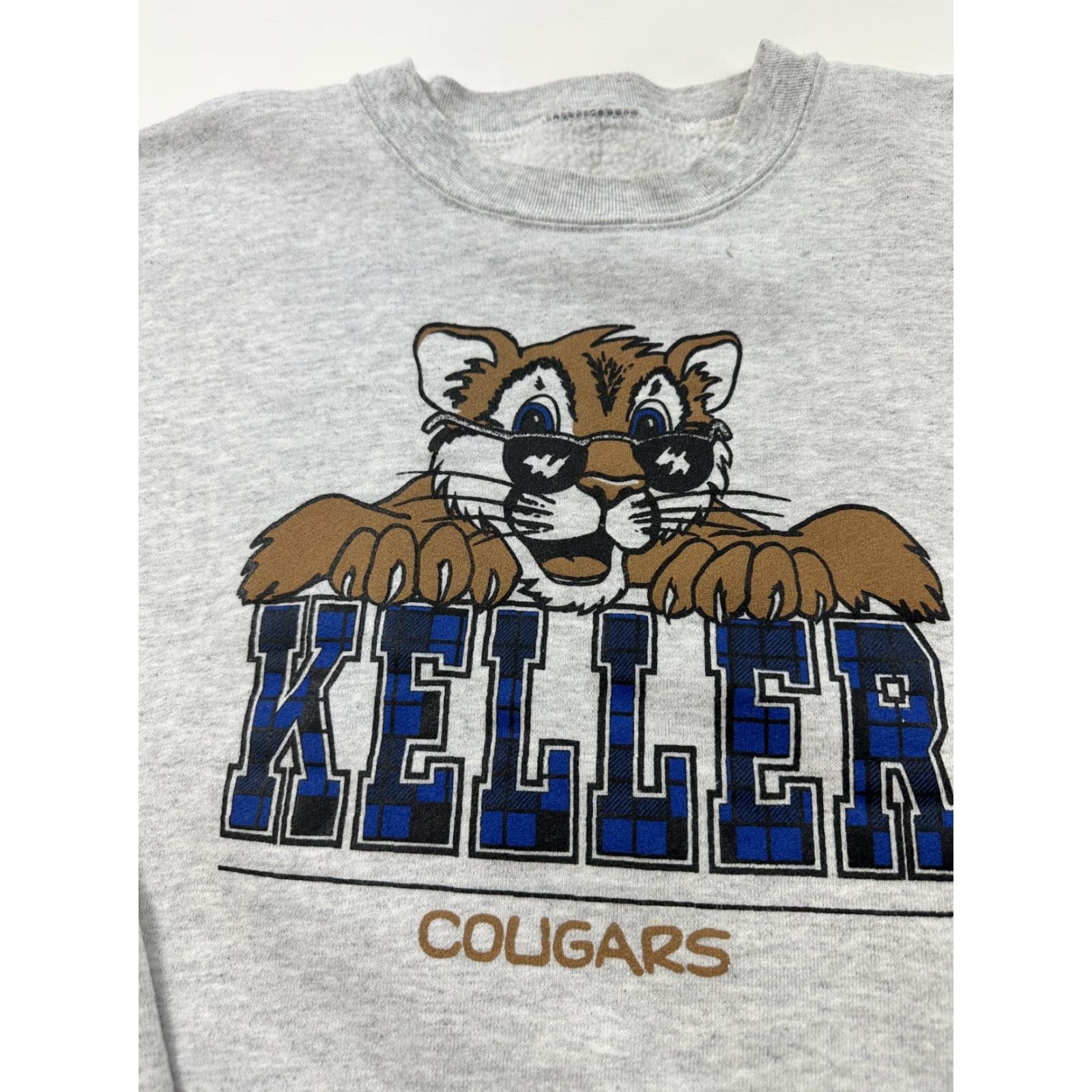 Cougar Keller Cougars Sweatshirt Adult Medium Gray Logo Spellout Crew Neck Elementary Men M Gray Logo Pullover Crew Neck Size US M / EU 48-50 / 2 - 6 Thumbnail