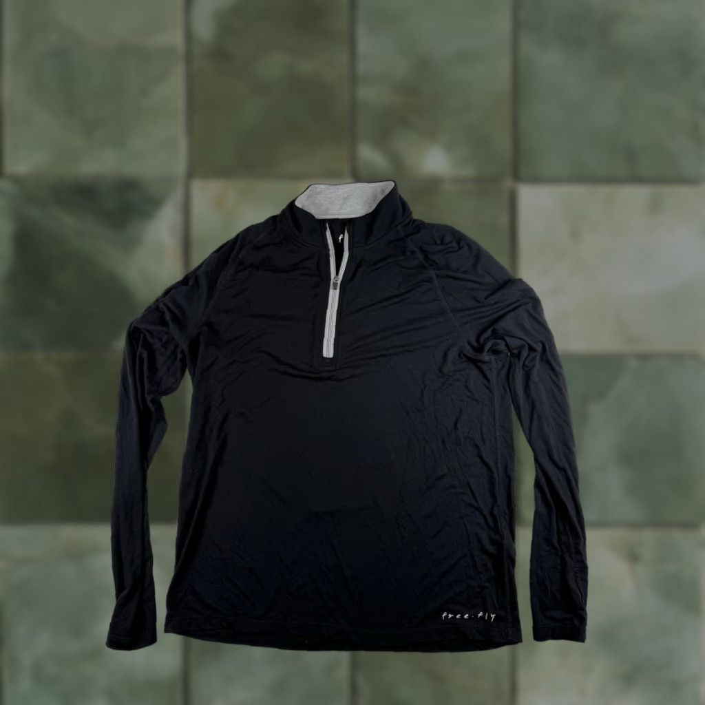Vintage Free Fly Pullover Men S Black 1/4 Zip Sweatshirt Outdoor Activewear Workout Outdoor Size US S / EU 44-46 / 1 - 1 Thumbnail