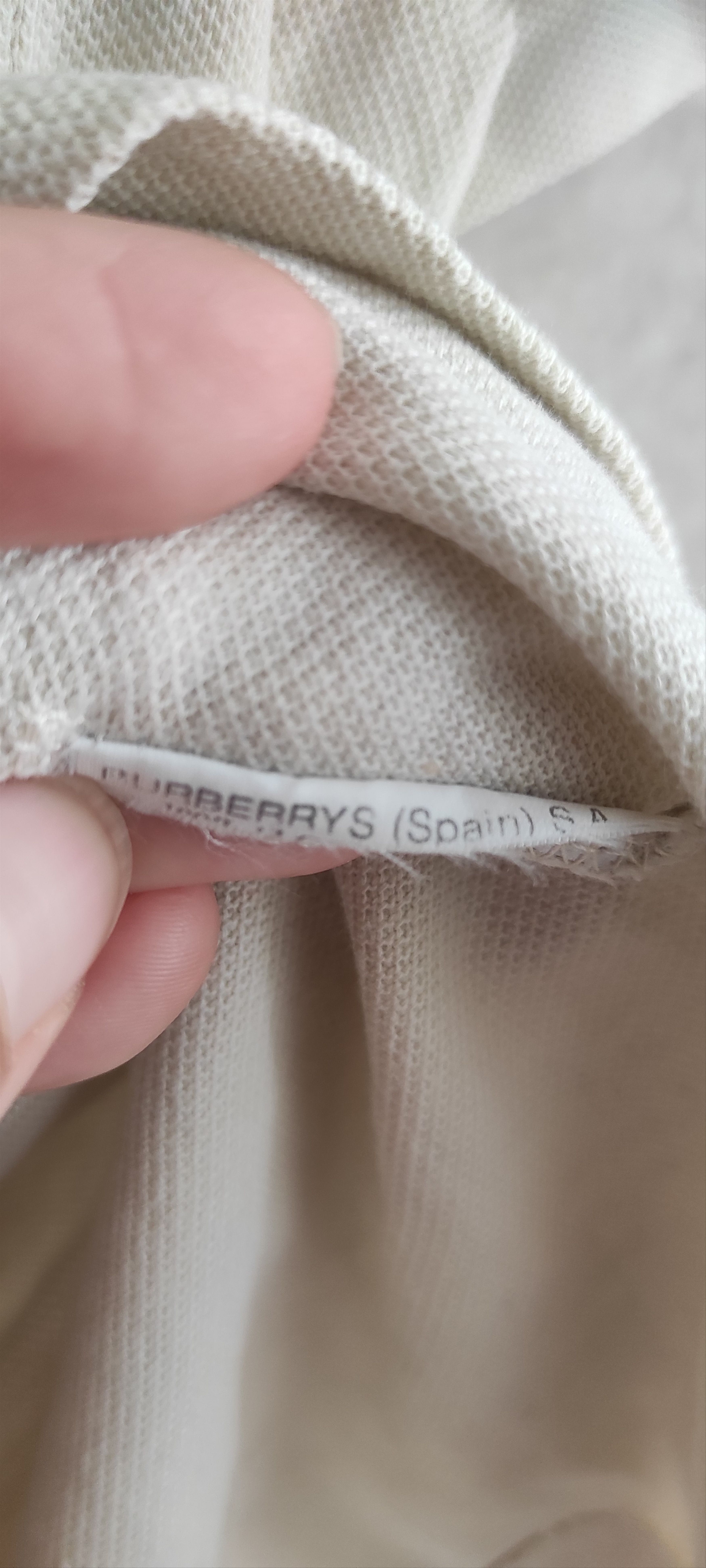 Burberry × Vintage VTG Burberry London Nova Check Polo Beige Tee Shirt Size US L / EU 52-54 / 3 - 12 Thumbnail