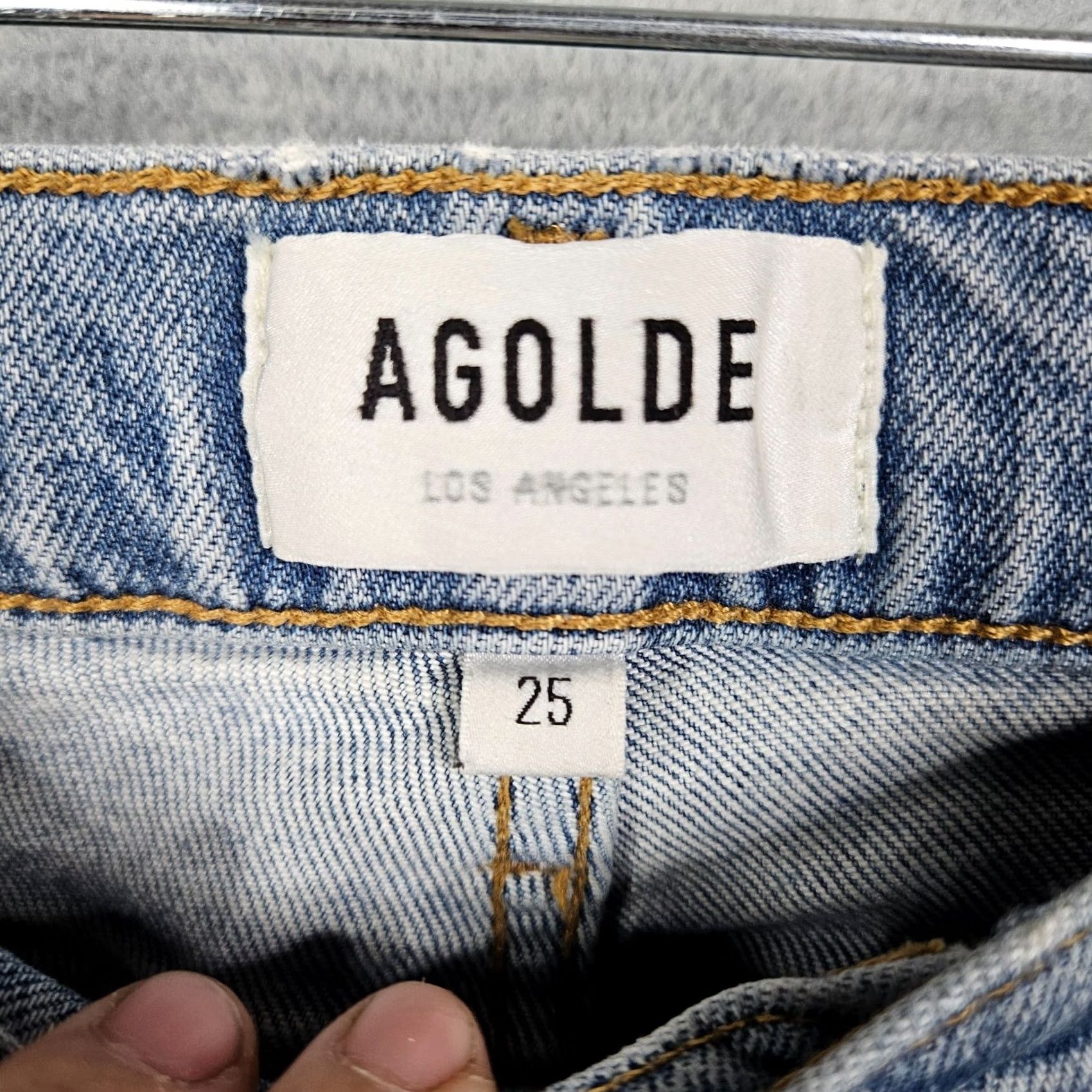 Agolde AGOLDE Blue Button Fly Jeans - Size 25 - Womens Casual Denim Size 42" / US 20 - 4 Thumbnail
