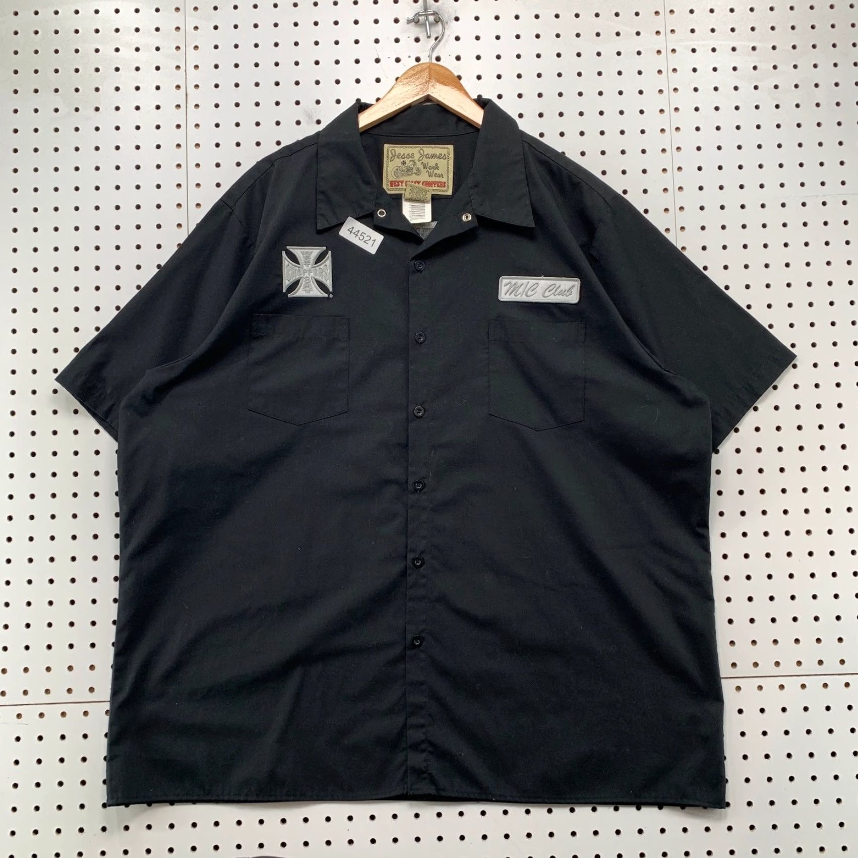 Jesse James West Coast Choppers Shirt Mens 2XL Button MC Club Embroidered New
