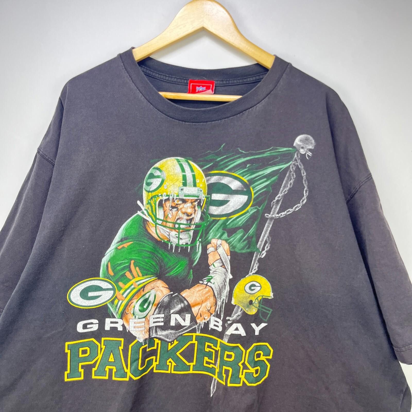 Other Vintage 90s Green Bay Packers NFL T-Shirt 3XL Sun Faded Size ONE SIZE - 2 Thumbnail