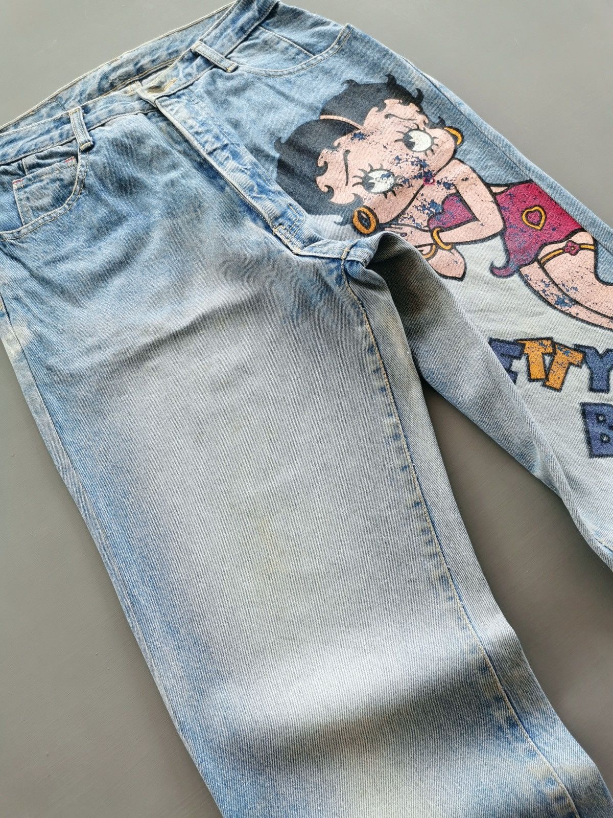 Vintage Vintage Betty Boop Big Print Jeans Size US 28 / EU 44 - 3 Thumbnail