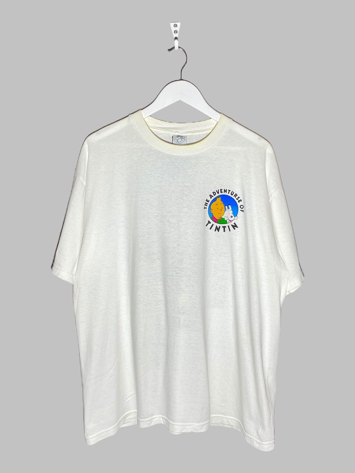 Cartoon Network 🔥 90s TINTIN CIGARS PHARAOH TEE JUNGLE RARE ELEPHANT VIBE Size US XL / EU 56 / 4 - 2 Thumbnail