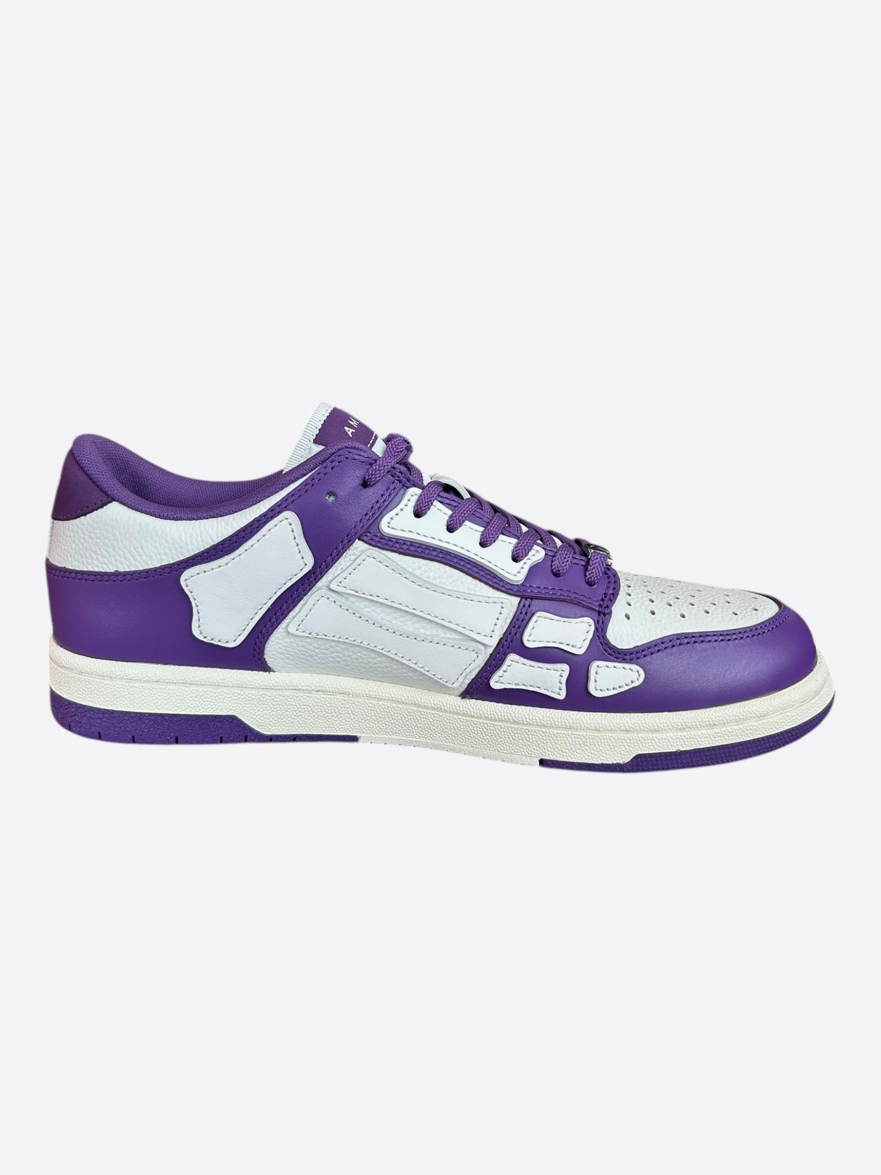 Amiri Amiri Purple & White Skel Low Top Sneakers Size US 13 / EU 46 - 6 Thumbnail