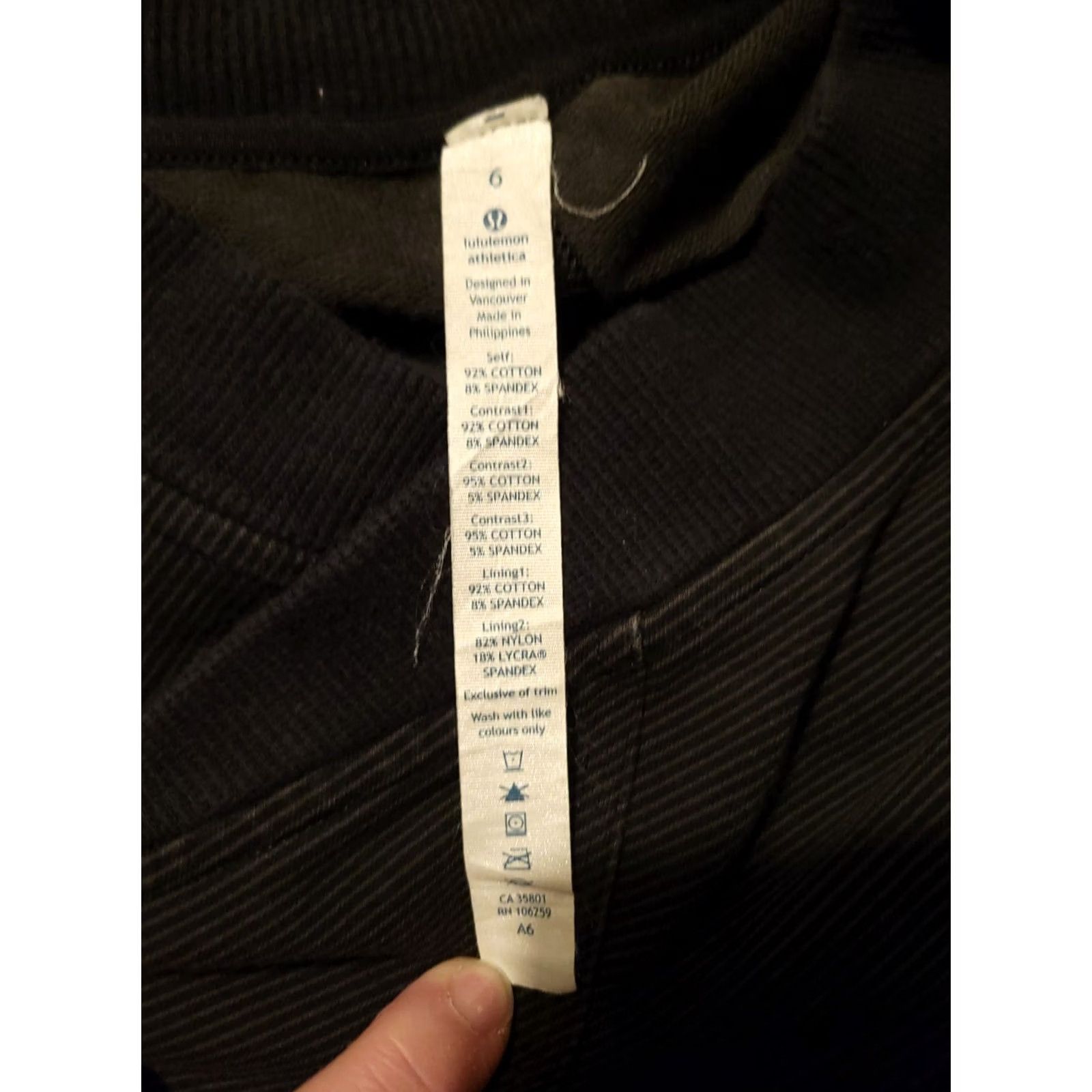 Lululemon Lululemon Athletica Jacket Women's 6 Full Zip Black/Gray Striped Pockets Active Shirt Hoodie? Size M / US 6-8 / IT 42-44 - 7 Thumbnail