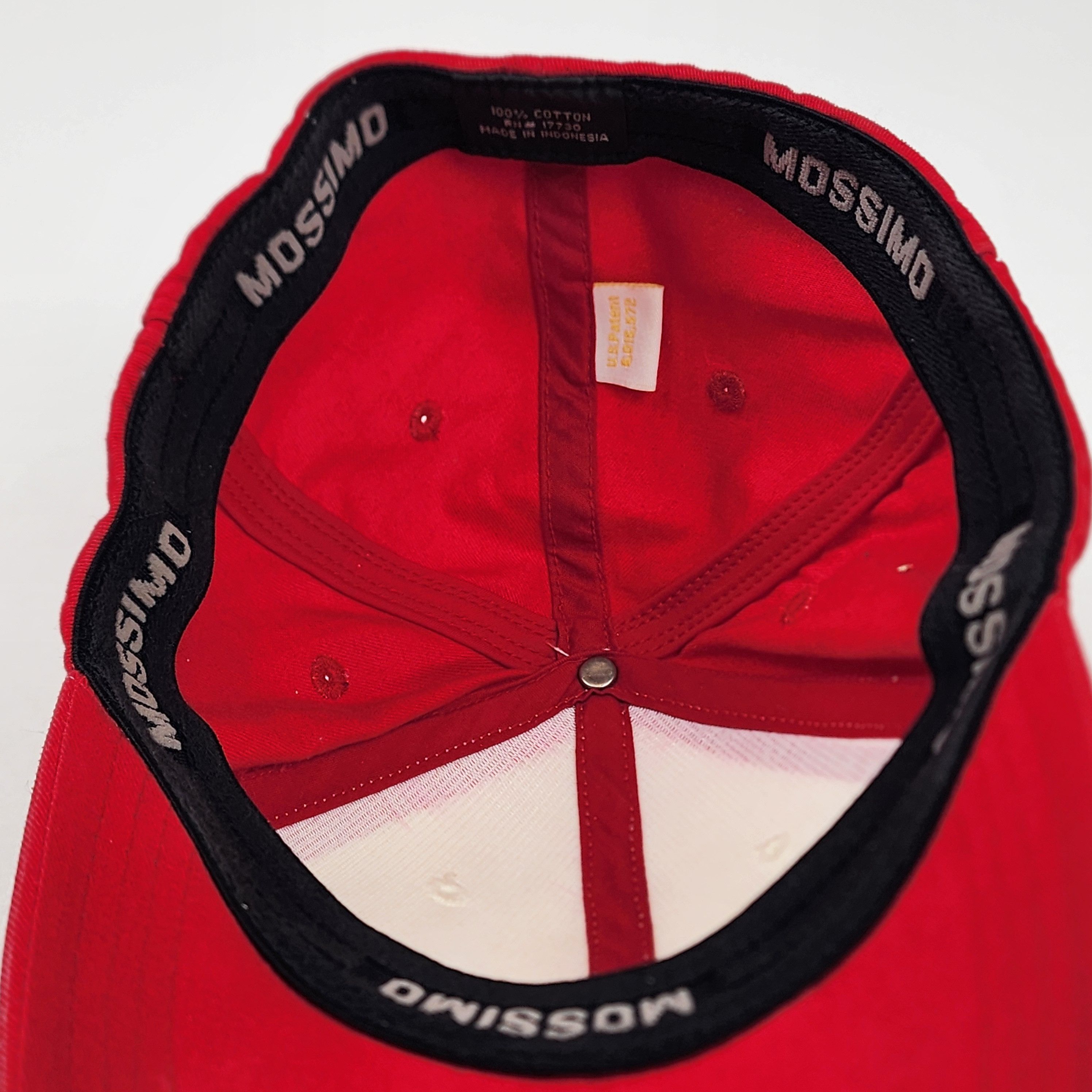 Mossimo Mossimo Y2K Spellout Red White Flex Hat OSFA Size ONE SIZE - 7 Thumbnail