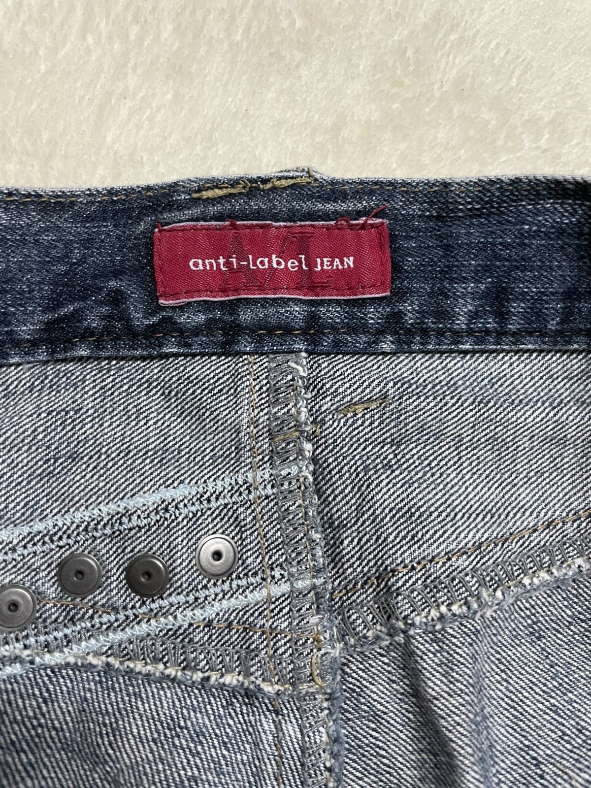 Japanese Brand Vintage Anti-Label Mudwash Faded Denim Jeans Size US 34 / EU 50 - 9 Thumbnail