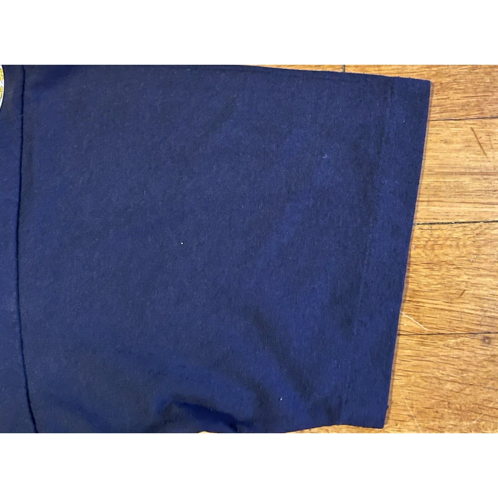 Jerzees VINTAGE Jerzees T-Shirt Navy Appliqué Blue Classic Short Sleeve XL Women’s Crew Neck Shirt Size XL / US 12-14 / IT 48-50 - 7 Thumbnail